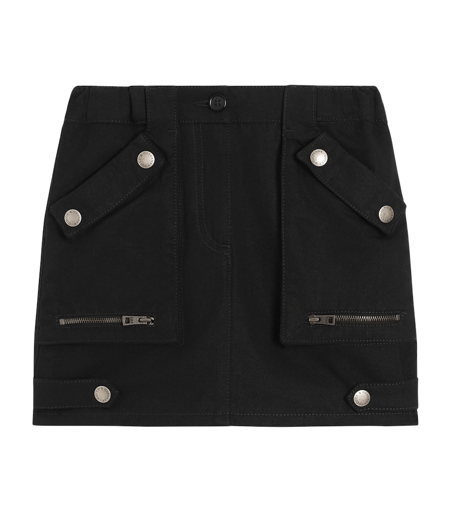 Dolce&Gabbana Kids Cotton Canvas Skirt (8-12+ Years) Black Image 1