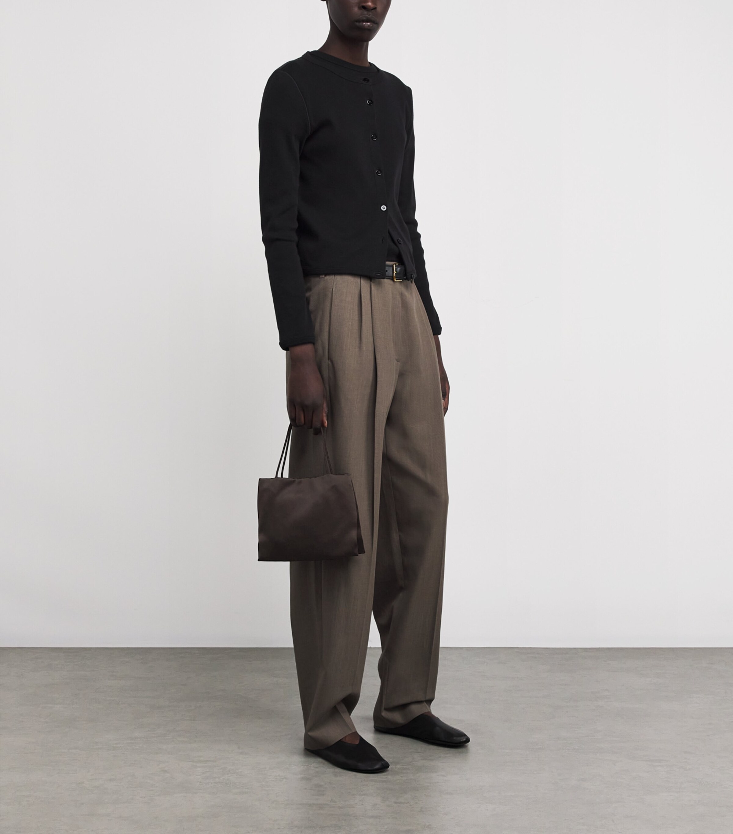 The Row Brown Cecily Silk Tote Bag | Harrods CA