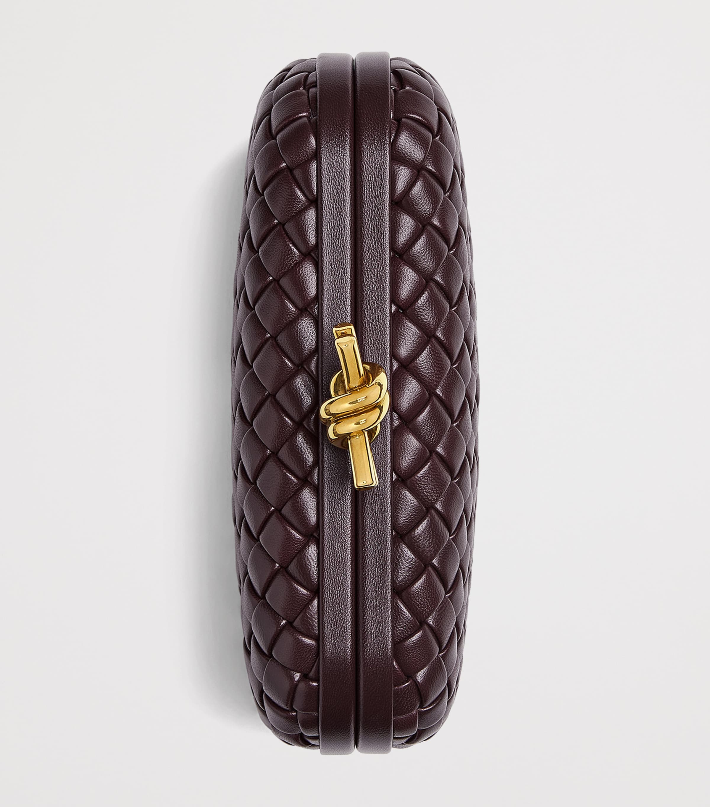 Leather Knot Minaudiere Clutch Bag 2264 Image 5