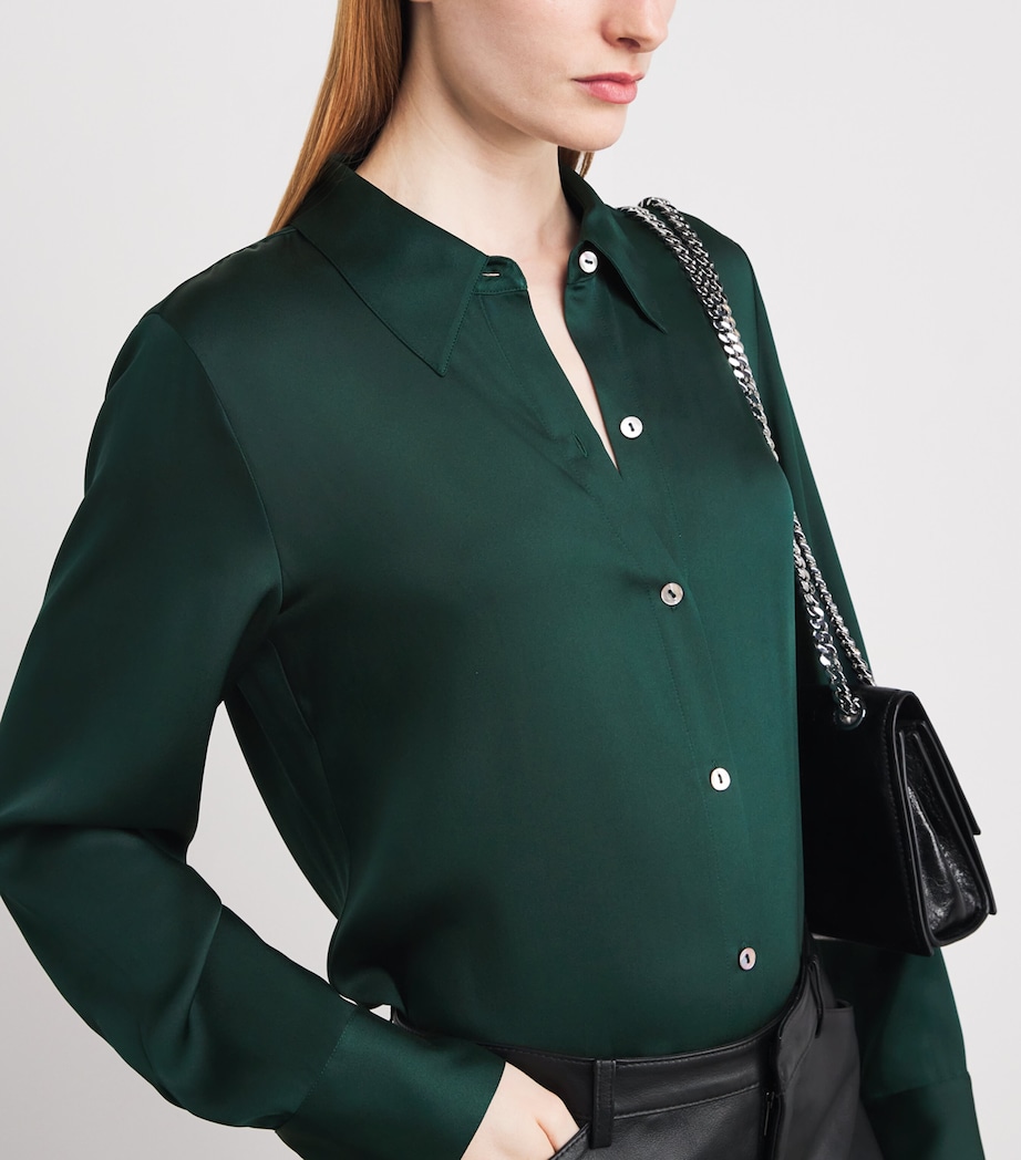 Silk-Blend Shirt 377JUN Image 6