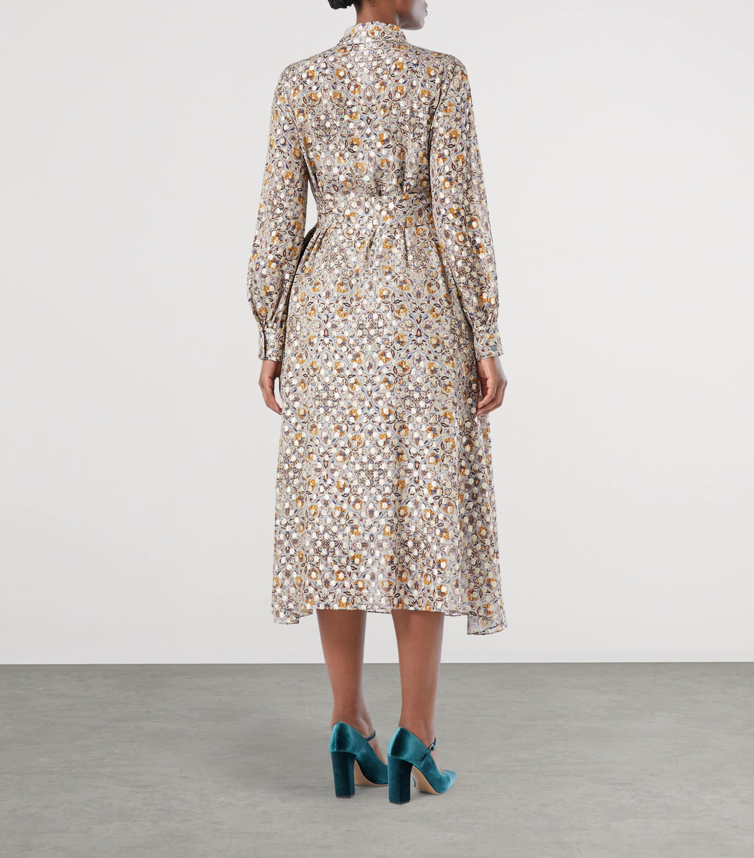 Printed Larix Midi Dress MAKE UP NUDE Image 3