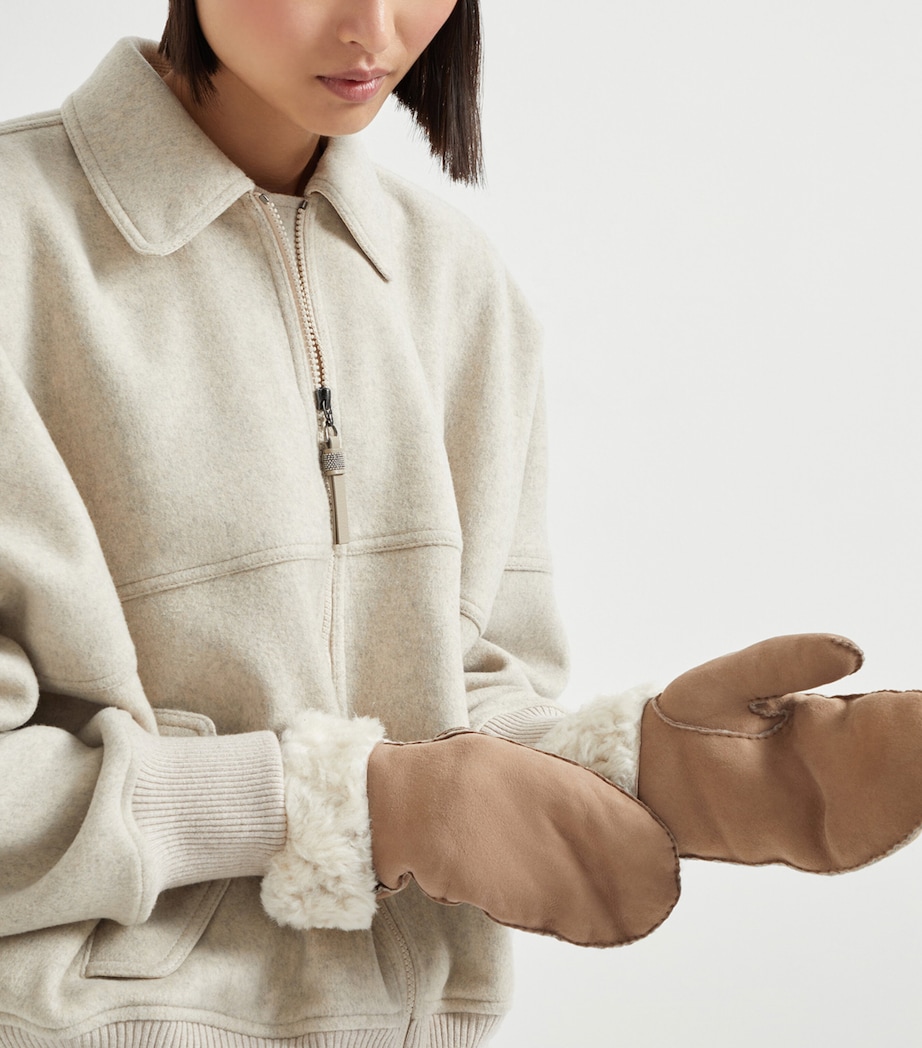 Shearling Mittens C4248 Image 2