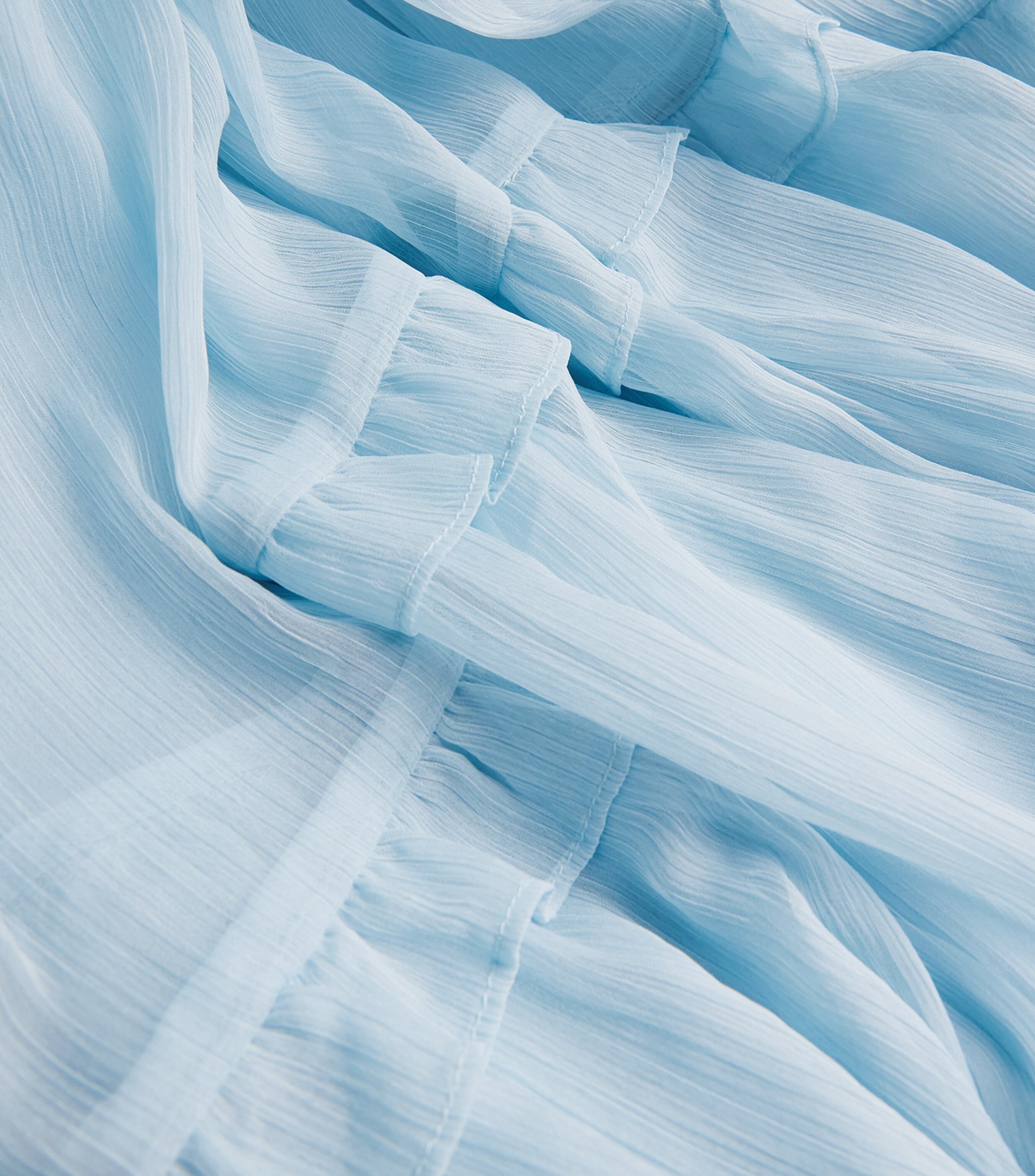 Bardot Junior Chiffon Anna Dress (8-14 Years) Soft Blue Image 3