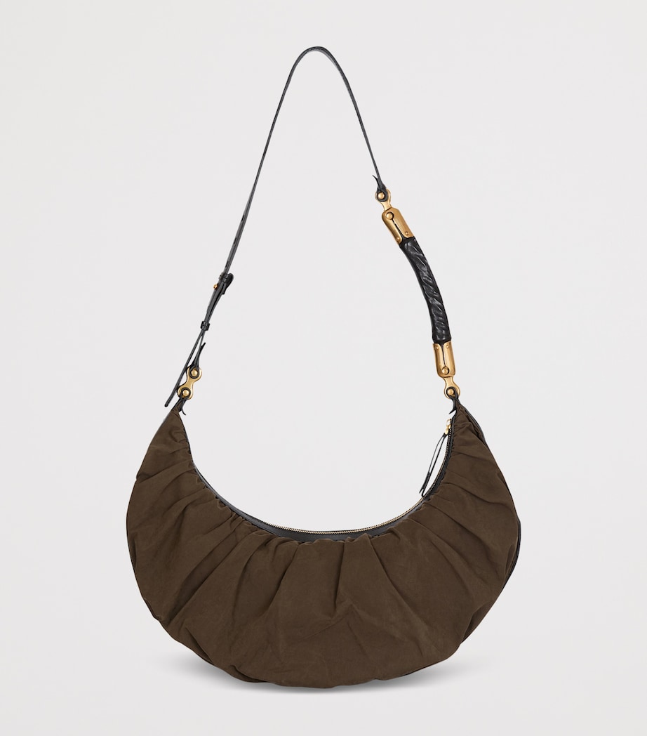 Balmain Eben Hobo Bag Kaki Image 7