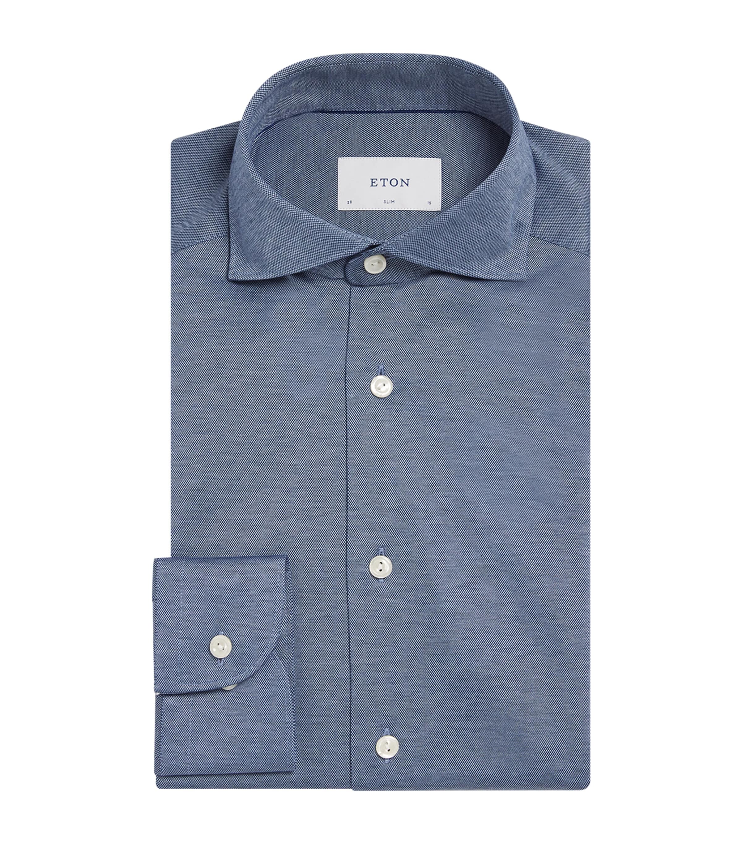 Eton Cotton Jersey Dress Shirt | Men New In | Mens Clothing | Men Clothing | Shirts | Formal Shirts | Designers | Eton | Partywear | Mens | Eveningwear