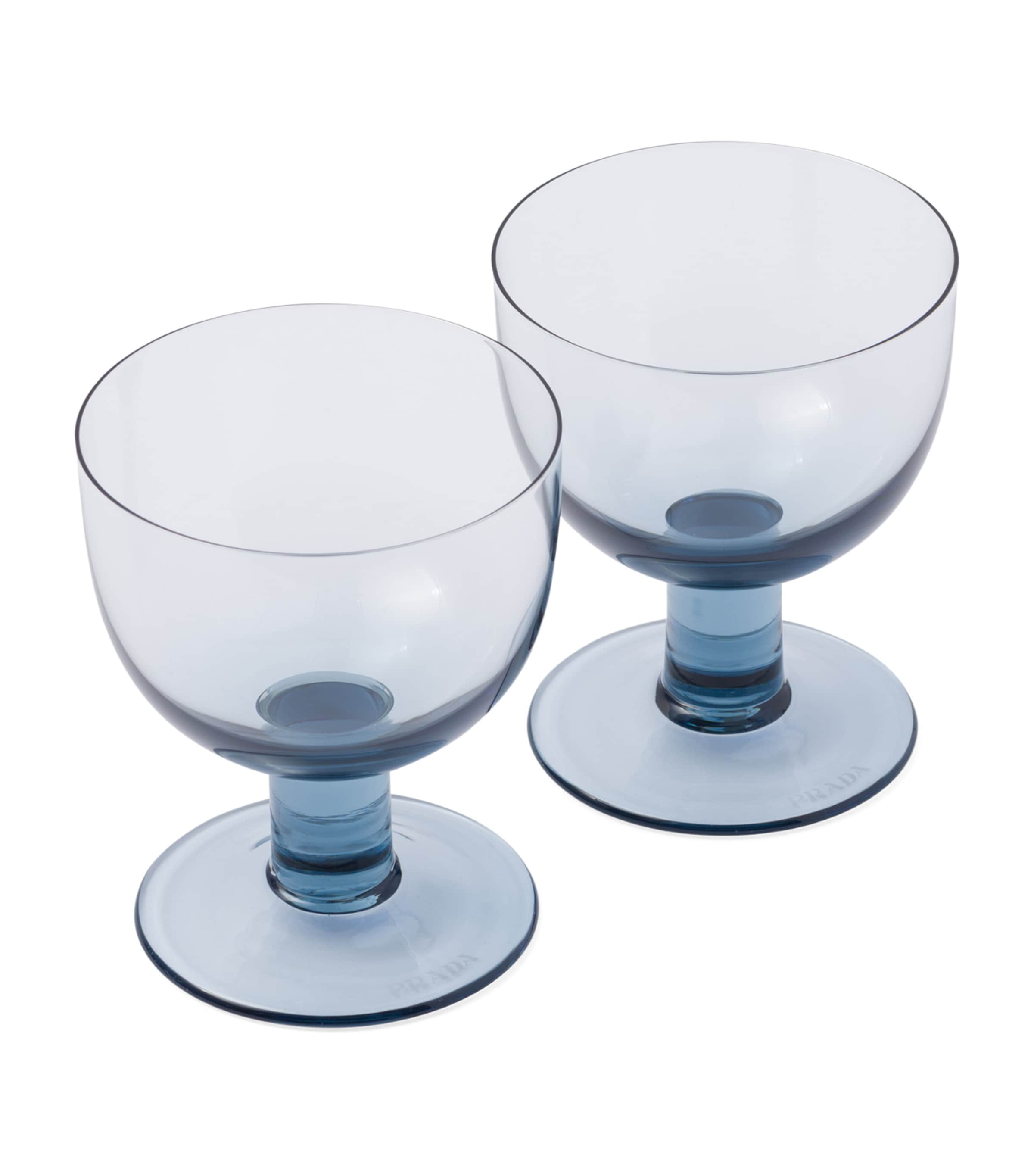 Set of 2 Bohemia Crystal Water Glasses for Modern Tastes