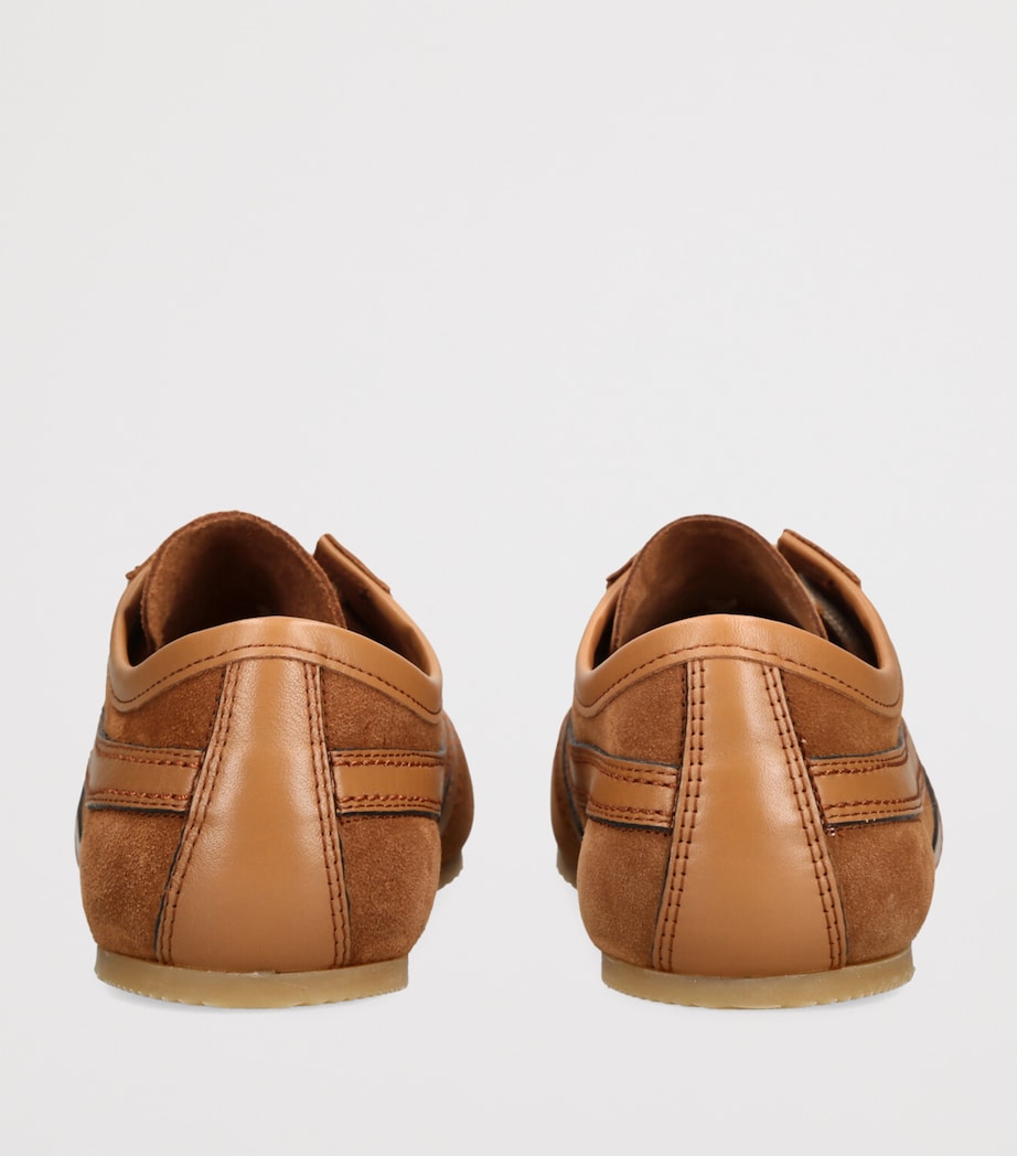 DRIES VAN NOTEN Suede Low-Top Sneakers Tan Image 2