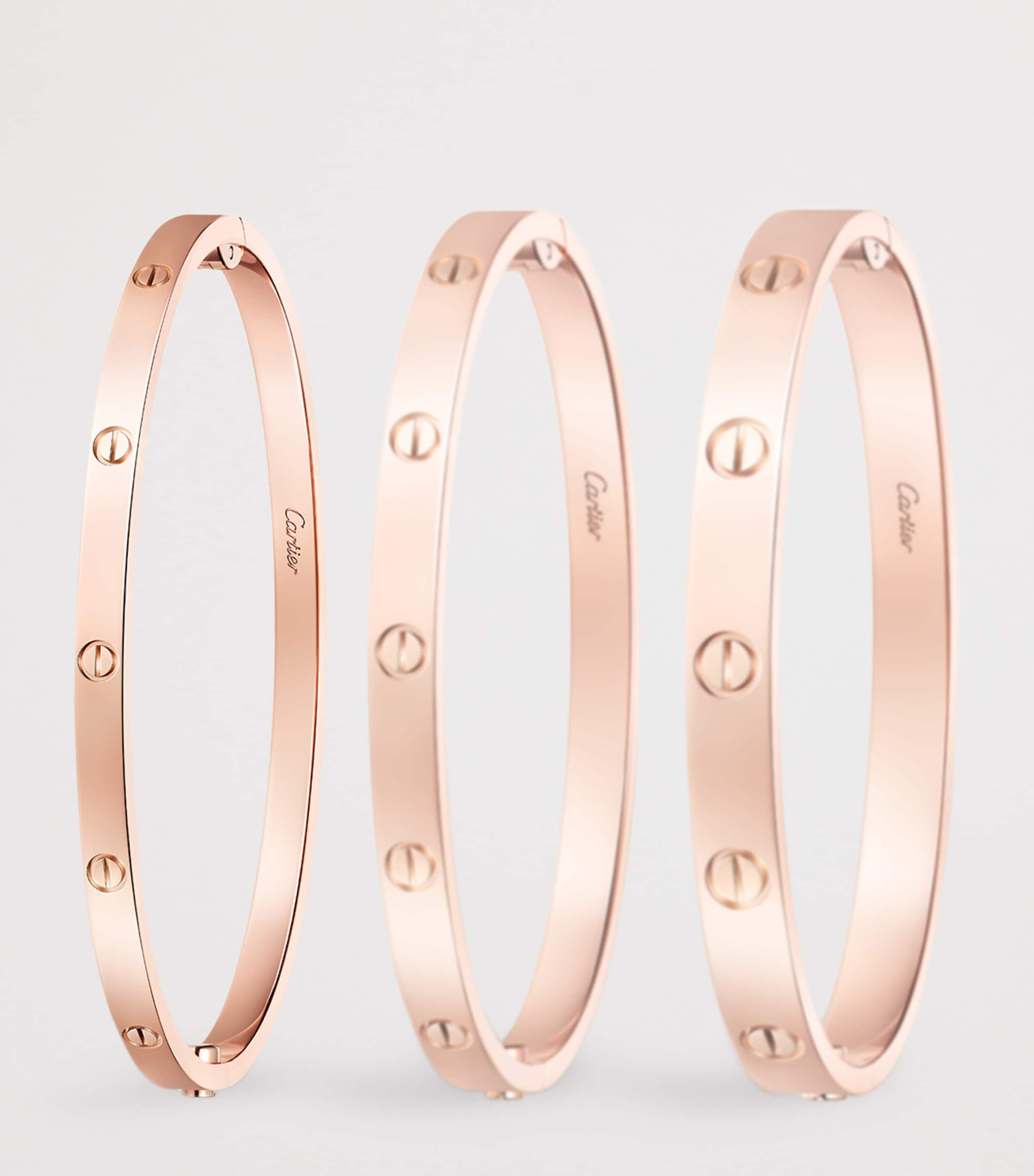 Small Rose Gold LOVE Bracelet ROSE GOLD Image 5