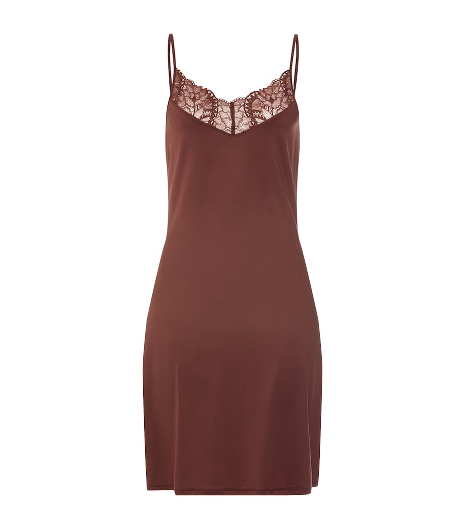 Hanro Womens Azelia Negligee Cinnamon Image 1