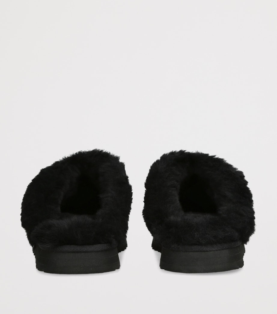 Suede Disquette Slippers BLACK Image 2