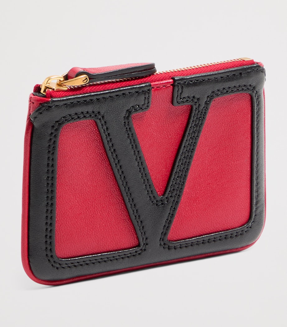 Valentino Garavani Leather Viva Superstar Keyring Case Akv Image 2