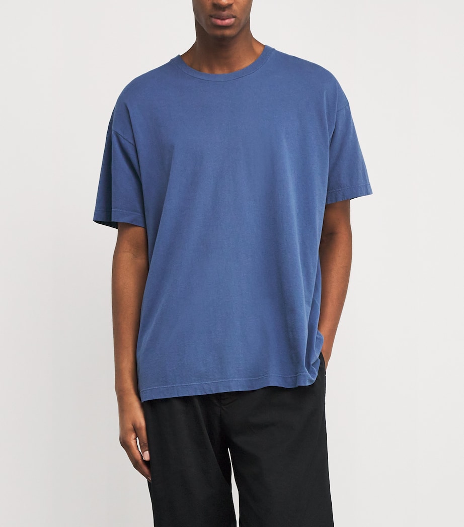The Row Mens Cotton Lawson T-Shirt Light Blue Image 3