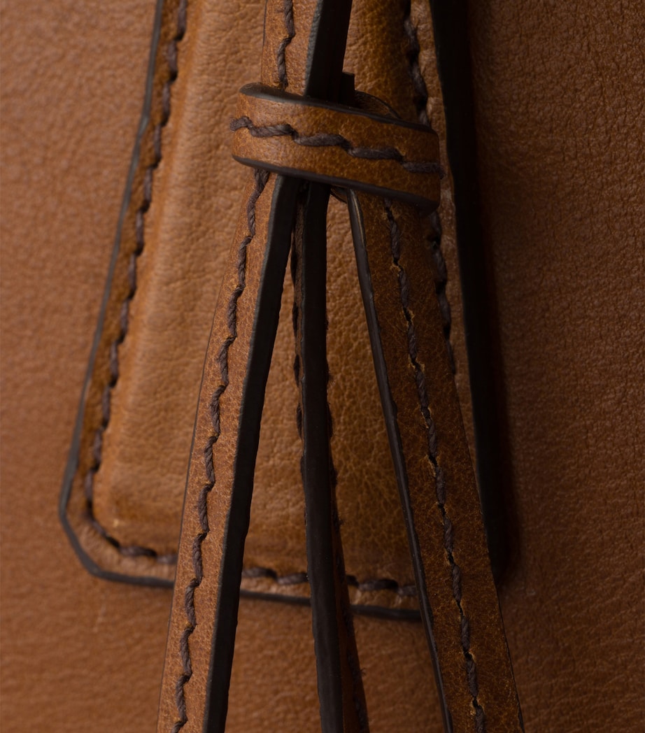 Prada Medium Leather Galleria Top-Handle Bag Brown Image 9
