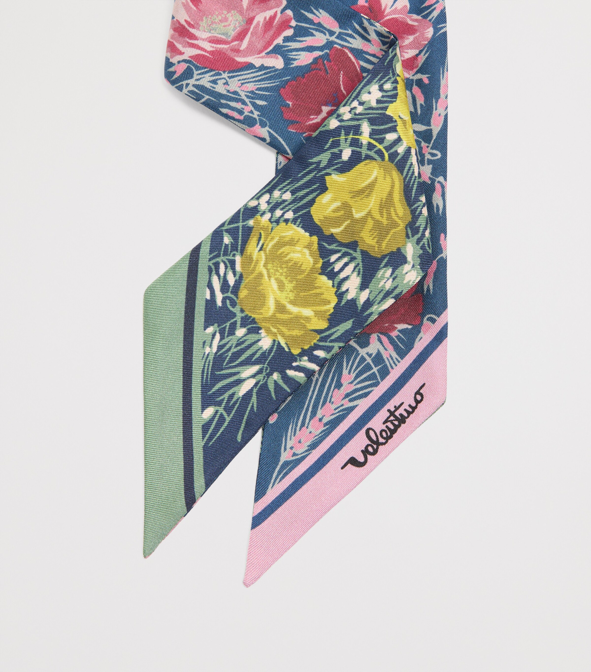 Valentino Garavani Silk Floral Print Scarf Image 3