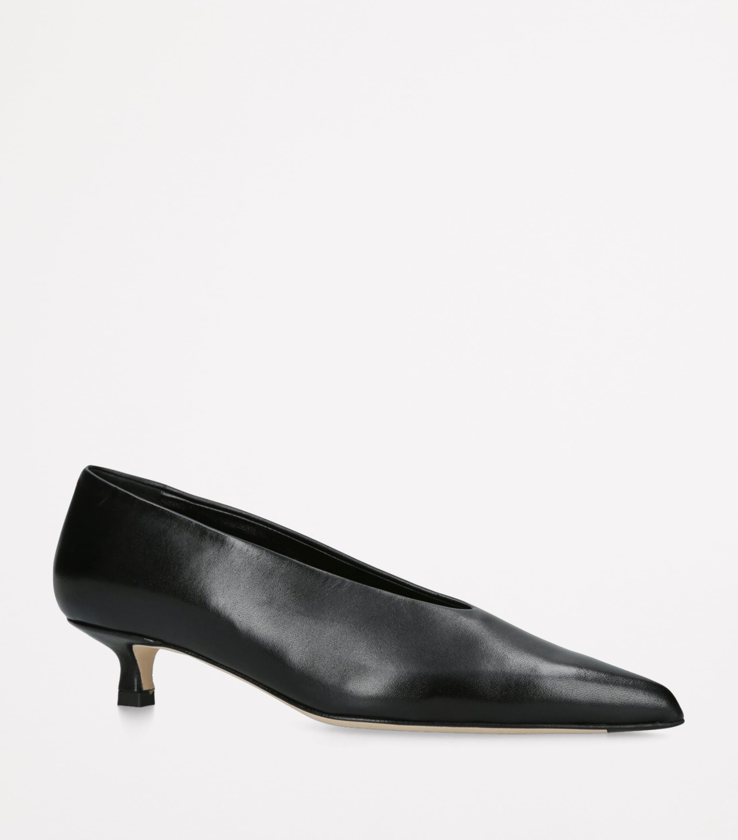 Leather Clara Pumps 35 BLACK Image 3