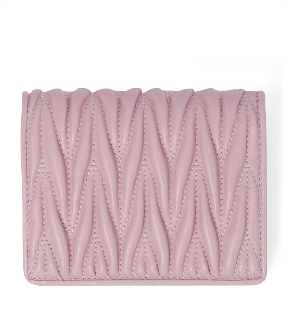 Miu Miu Leather Matelassé Wallet Image 2