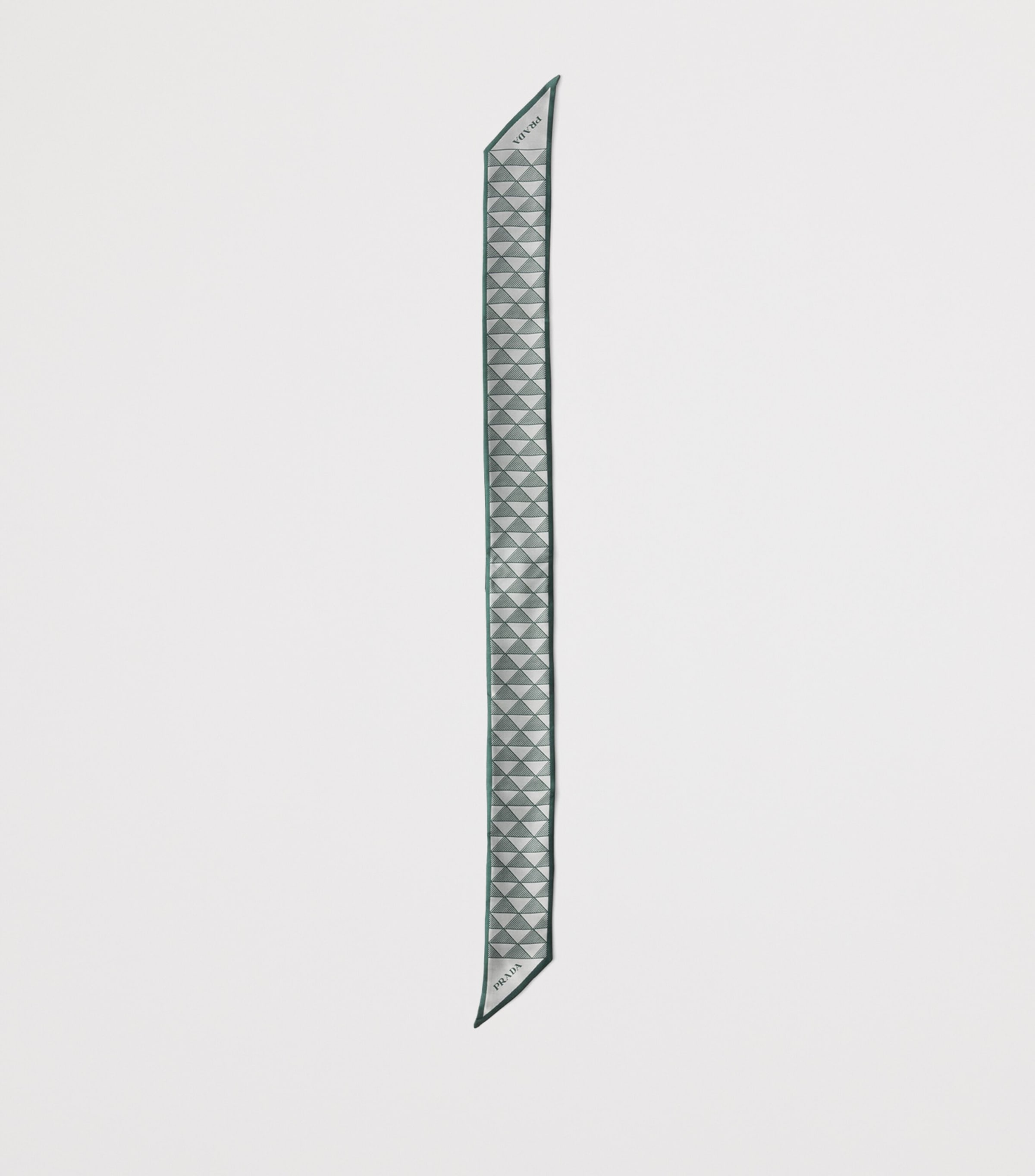 Silk Triangle Skinny Scarf F077U Image 3