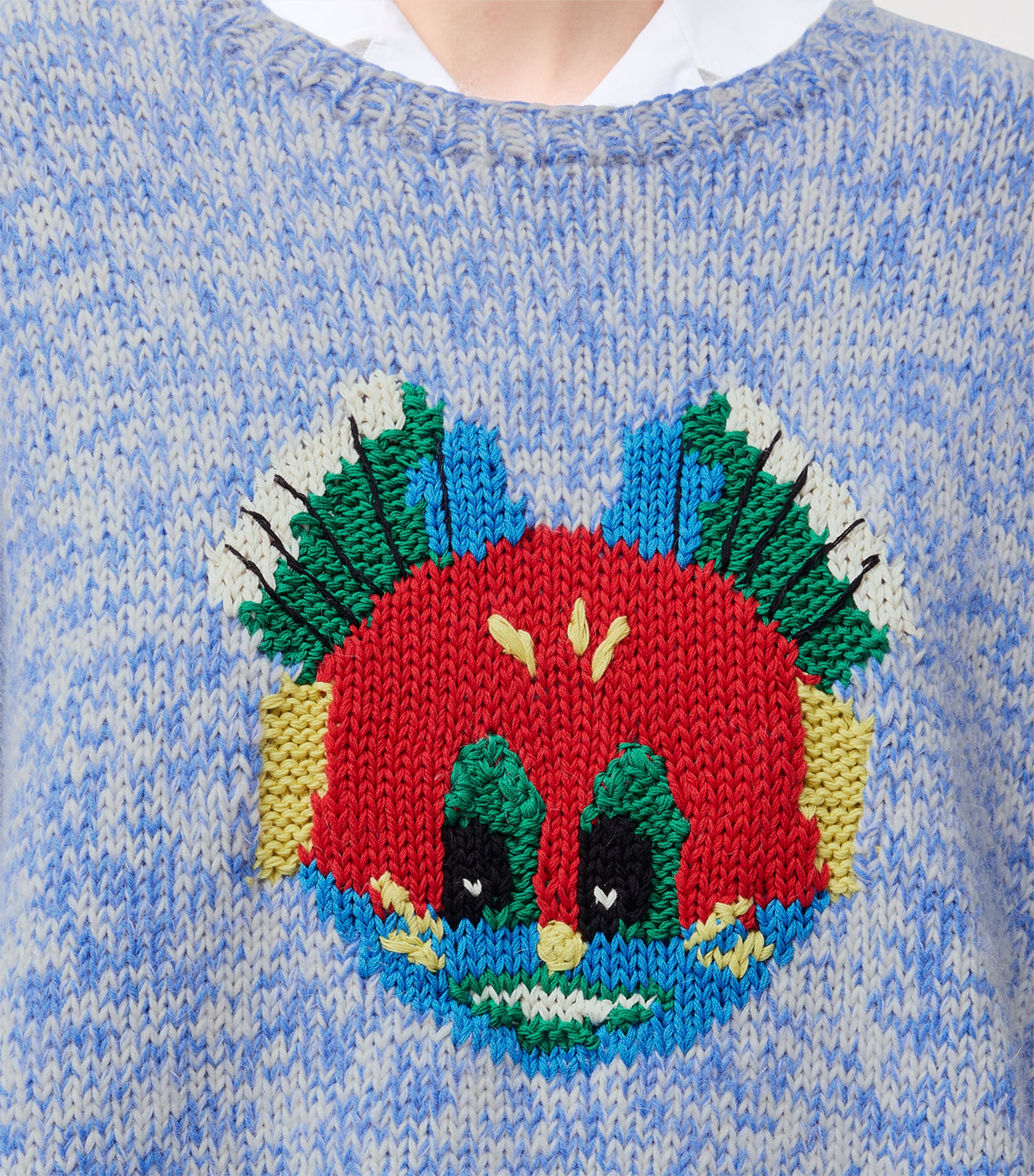 x Louis Wain Wool-Blend Cat Sweater BLUE/WHITE Image 9