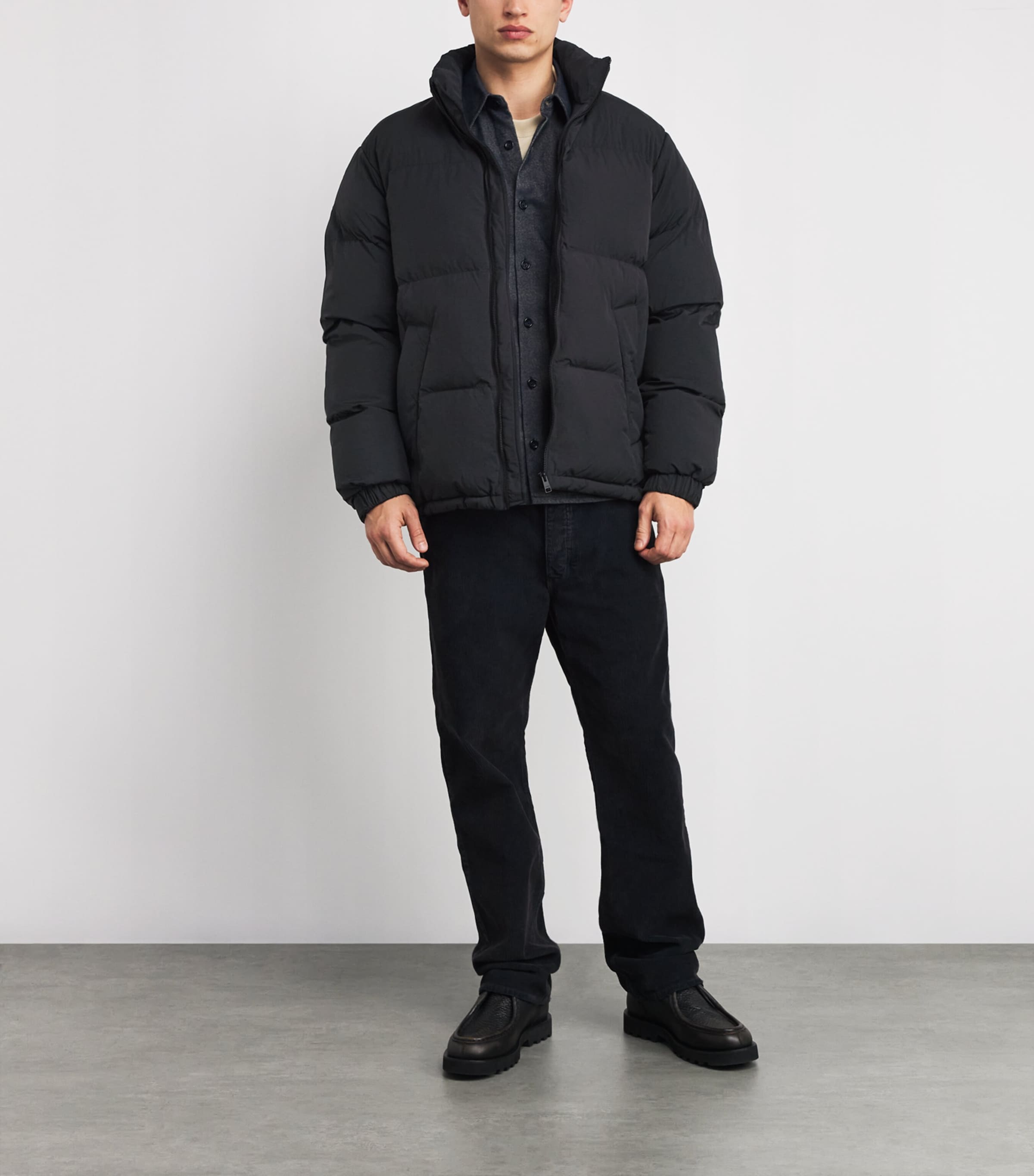Padded Puffer Jacket BLACK Image 2