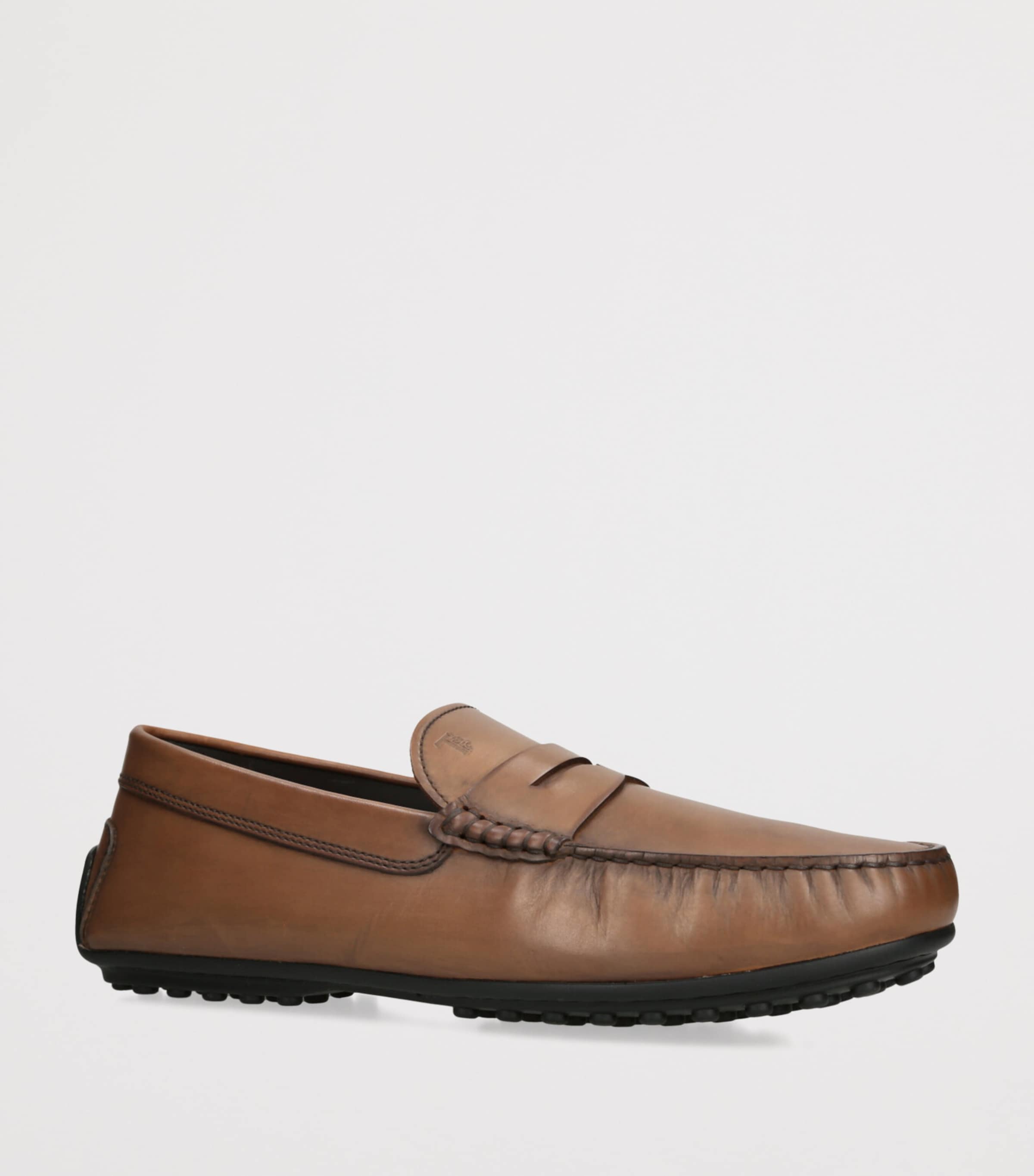 Tod's Leather City Gommino Loafers Mid Brown Image 3