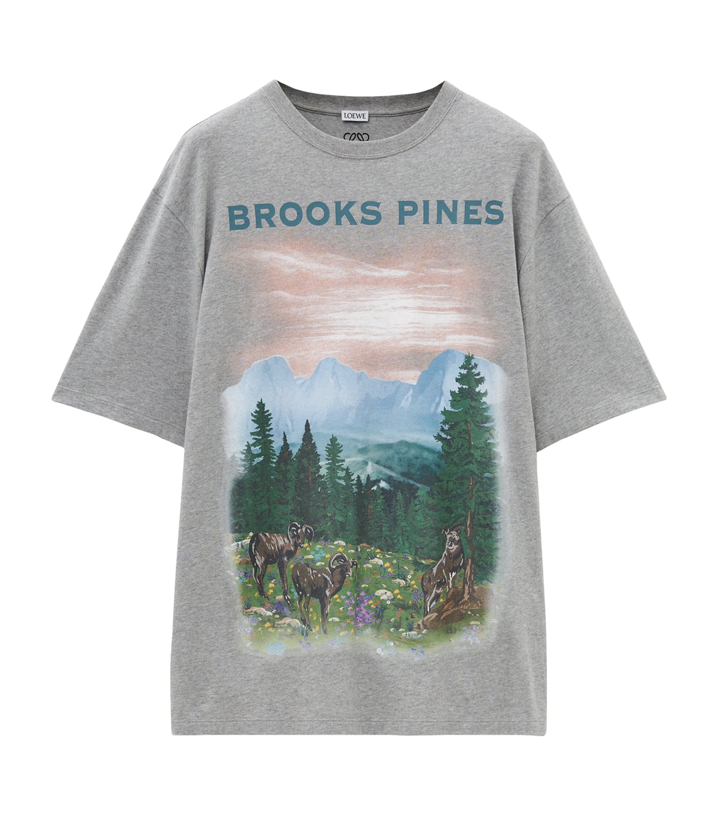 LOEWE OVERSIZED BROOKS PINES T-SHIRT 