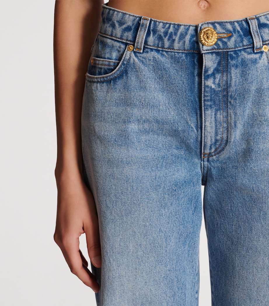 Straight-Leg Jeans 6AW BLEU JEAN DELAV Image 3