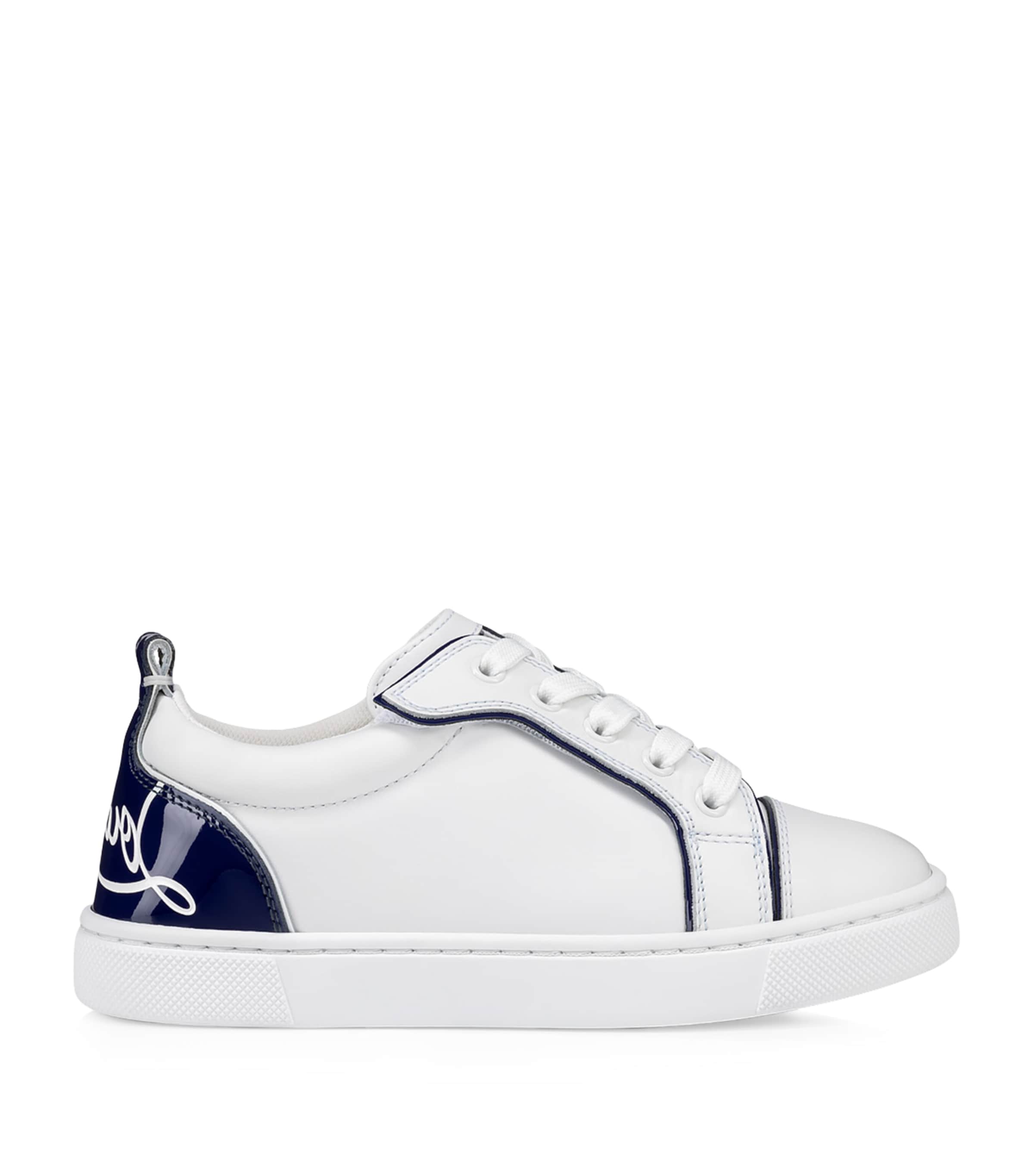 Christian Louboutin Kids Funnyto Leather Sneakers | Designers | Christian Louboutin | Boys Shoes | Girls Shoes | Wedding | Trainers