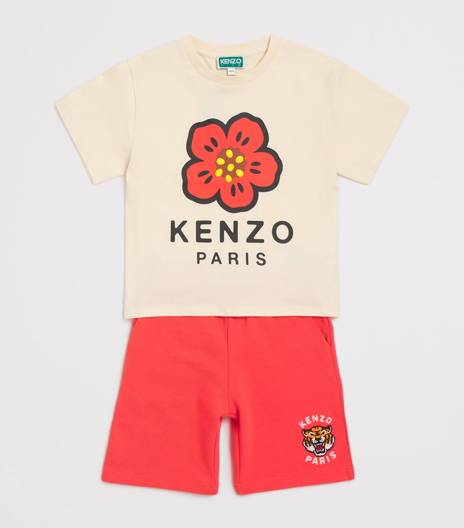 Cotton Flower Logo T-Shirt (2-14 Years) 208SAND Image 3