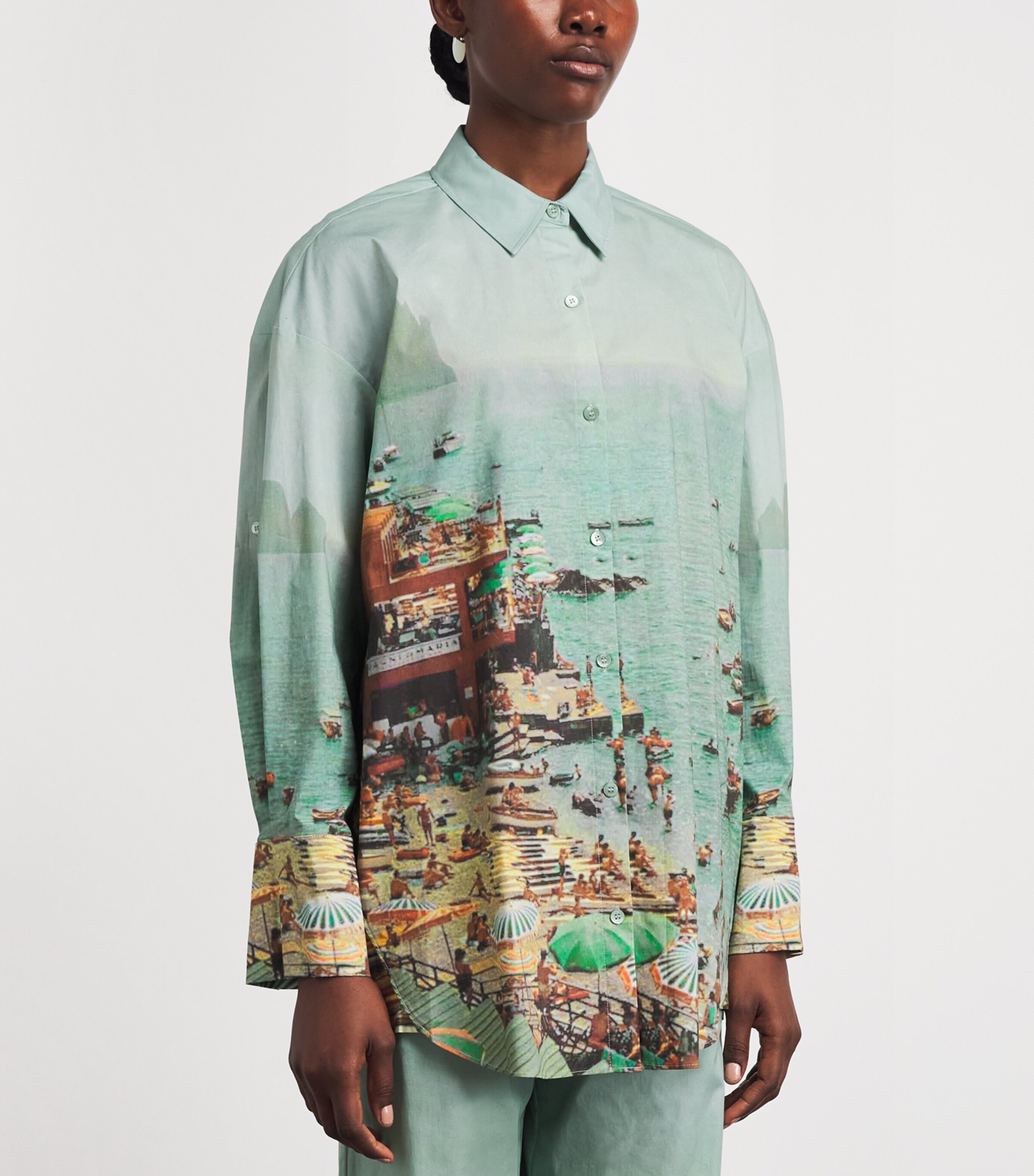 STAUD Womens Sandbar Shirt Elsu Endless Summer Image 4