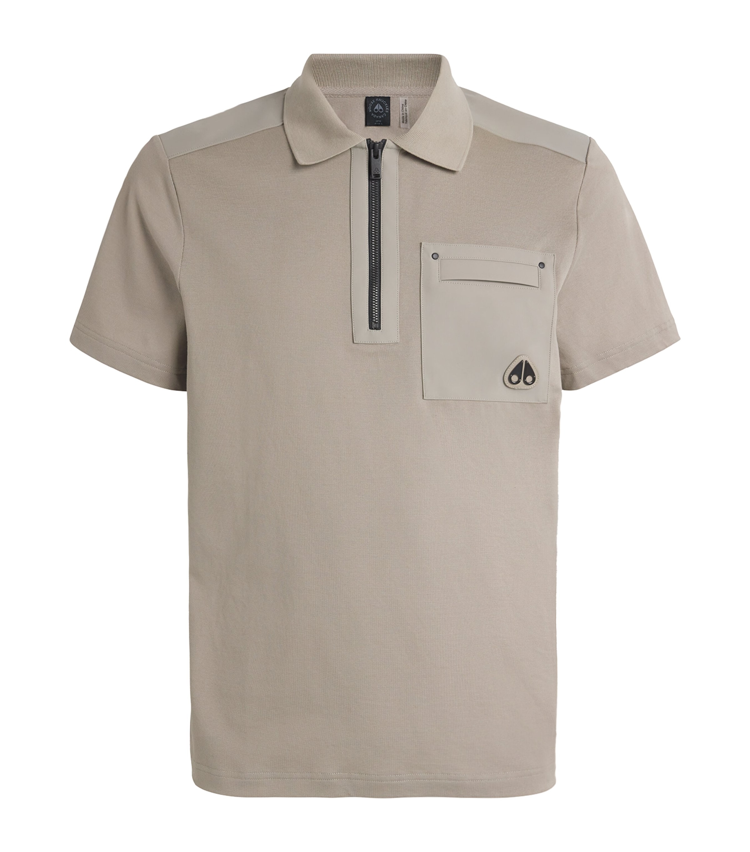 Moose Knuckles Cotton Dalon Chest Pocket Polo Shirt | Harrods UK