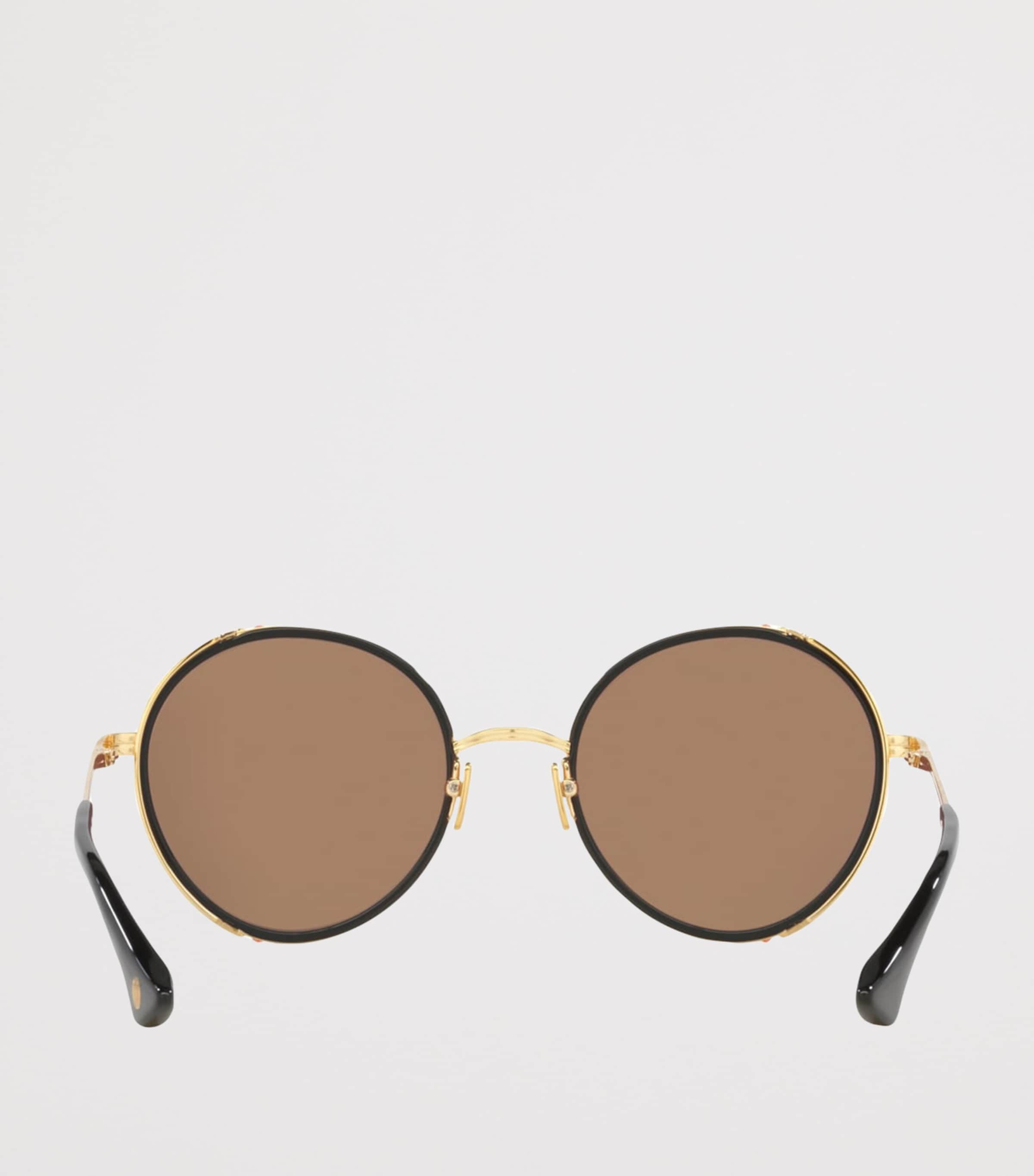 DITA Lageos Round Sunglasses Gold Image 4