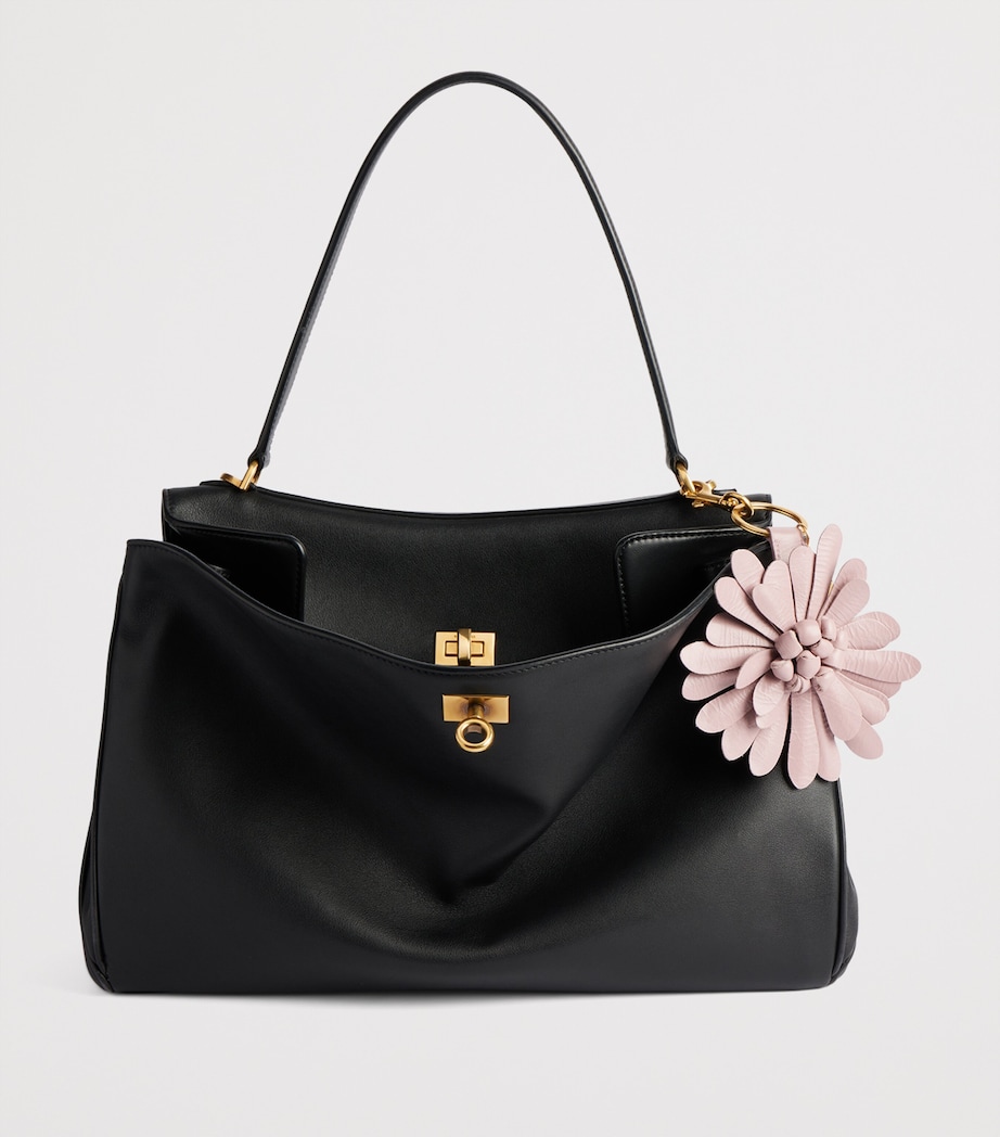 Balenciaga Leather Flower Keychain Image 3