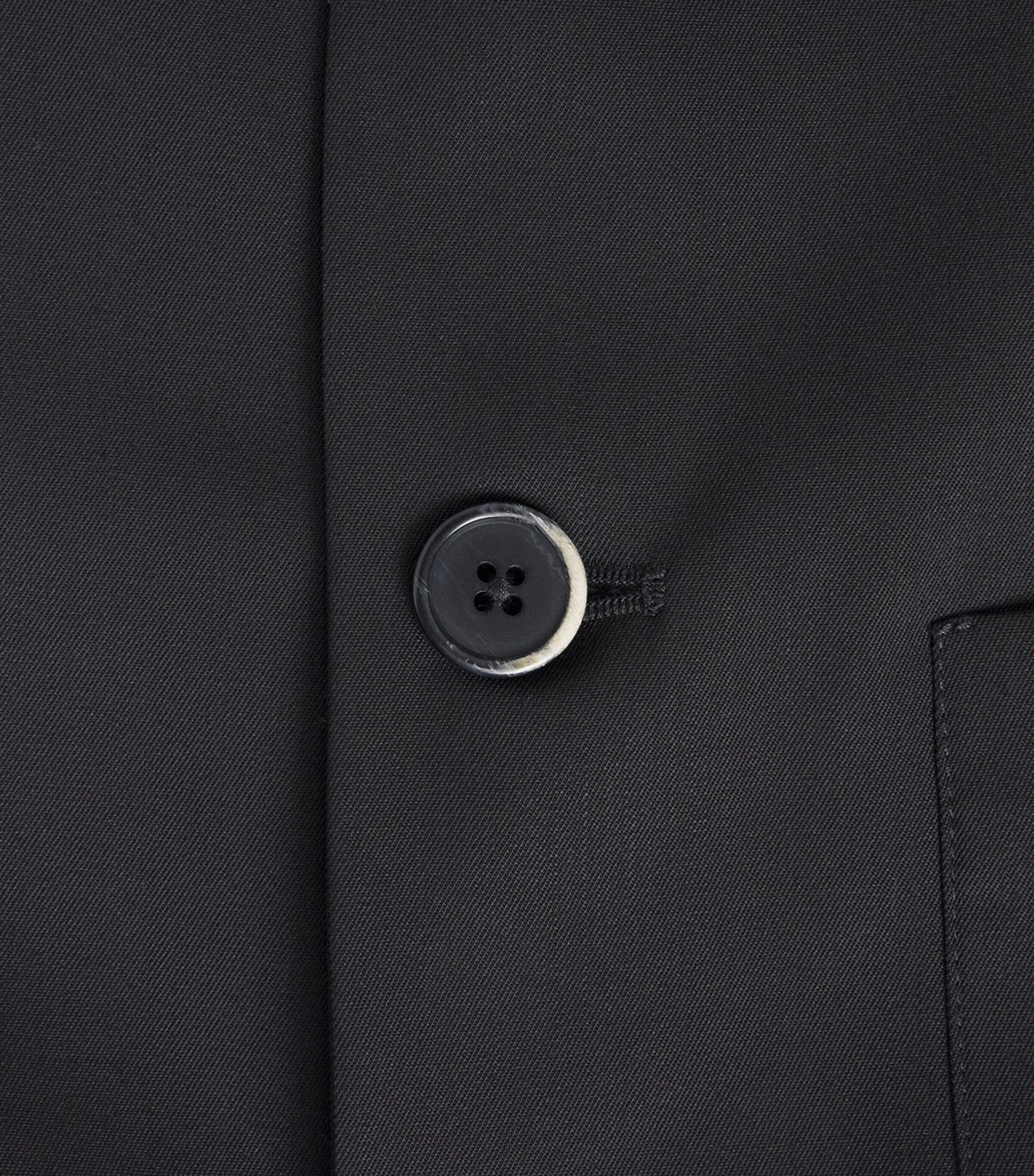 Barena Mens Stretch-Wool Gabardine Overshirt Nero Image 6