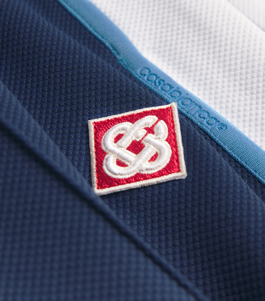 Piqué Track Pants NAVY / WHITE Image 5