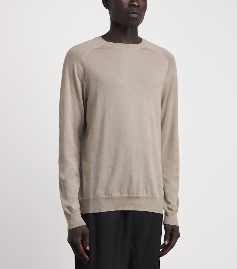 Sunspel Mens Sea Island Cotton-Cashmere Sweater Image 4