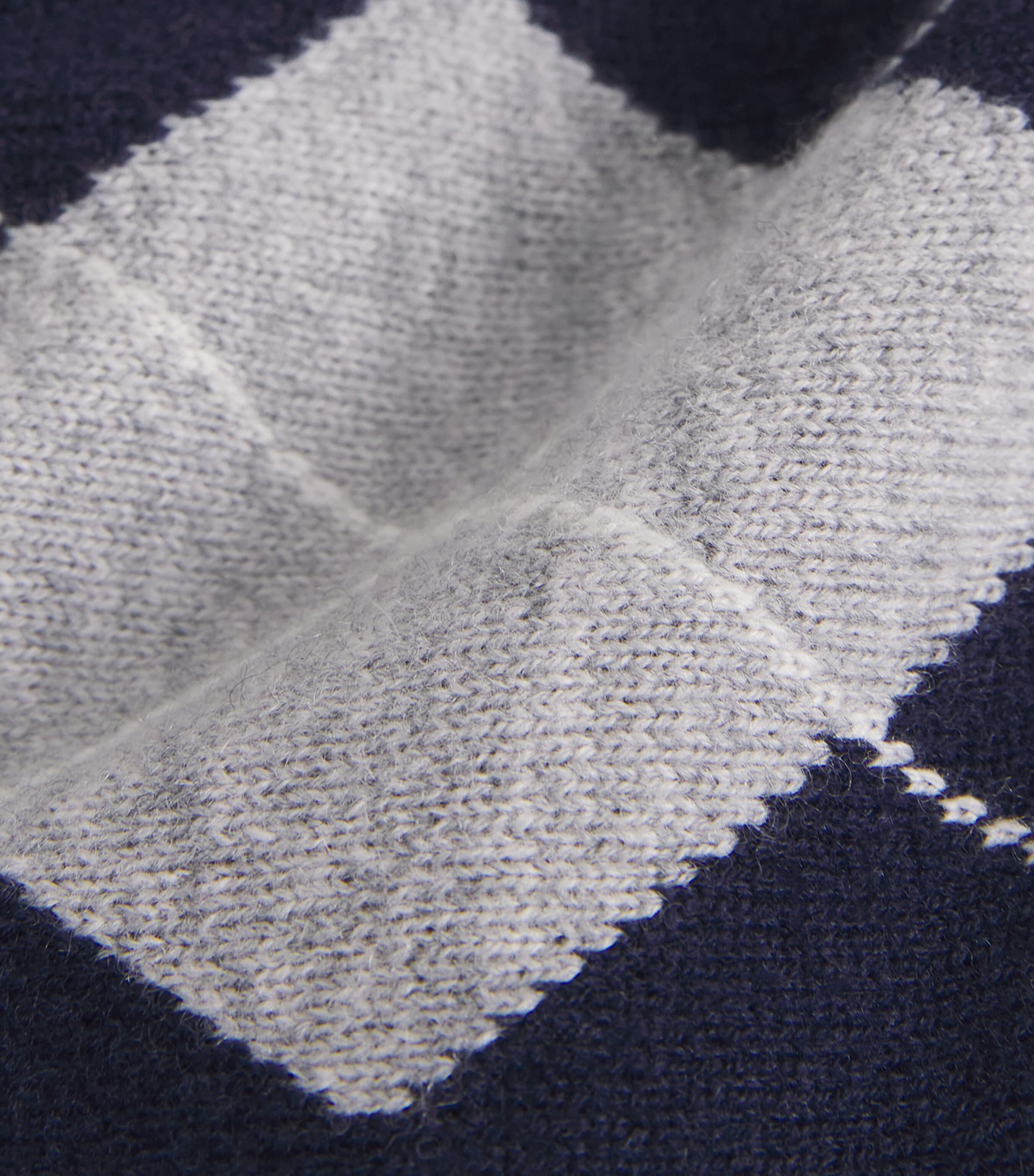 Wool-Cashmere Layered Sweater NAVY BLUE Image 5