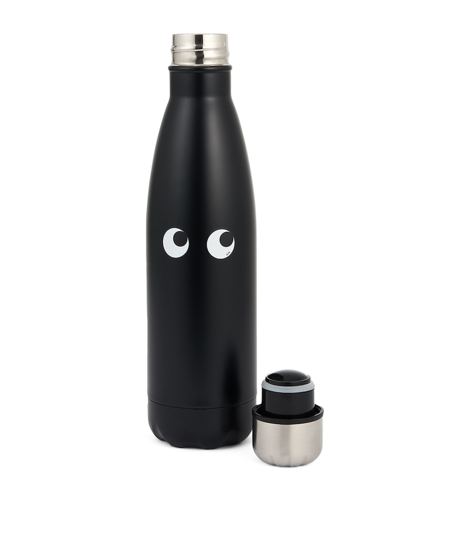 Stainless Steel Eyes Water Bottle (500ml) BLACK Image 1