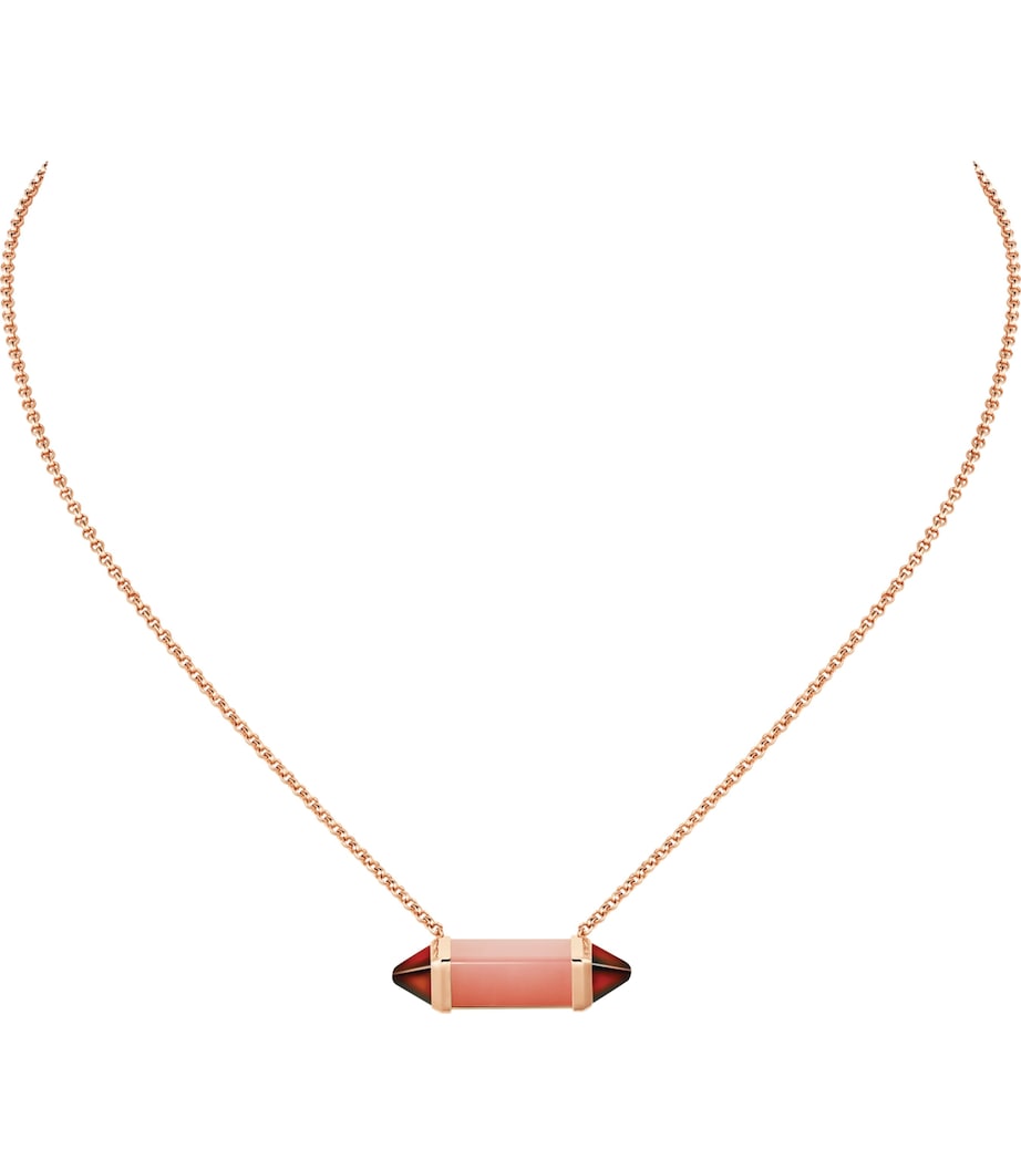 Cartier Rose Gold, Chalcedony and Garnet Les Berlingots de Cartier Necklace Rose Gold Image 1