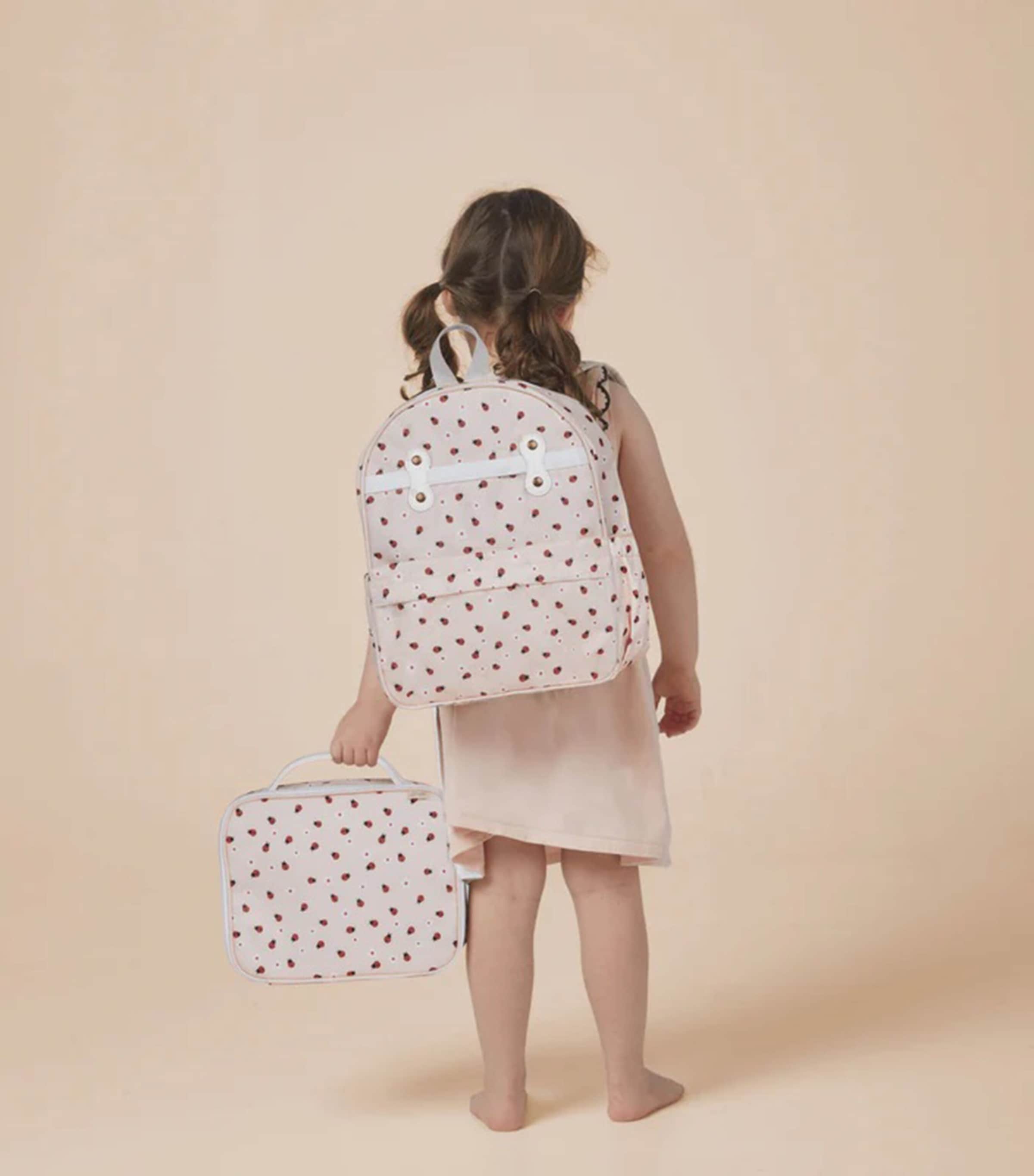 Olli Ella Ladybug Print See-Ya Backpack Image 3