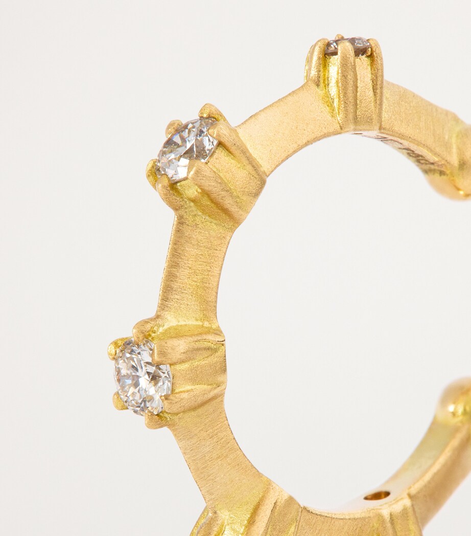 Yellow Gold and Diamond Celestial Kismet Ear Cuff YELLOW GOLD Image 6