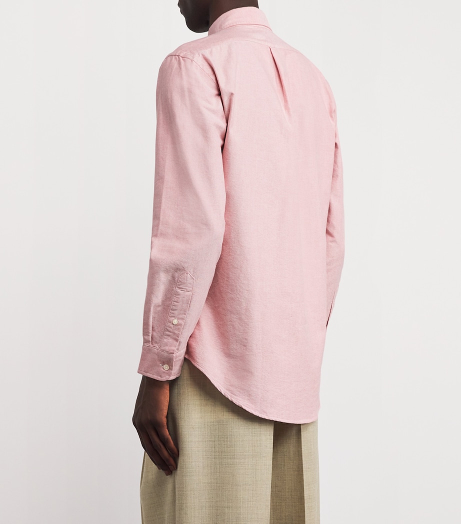 Cotton Oxford Shirt RED Image 4