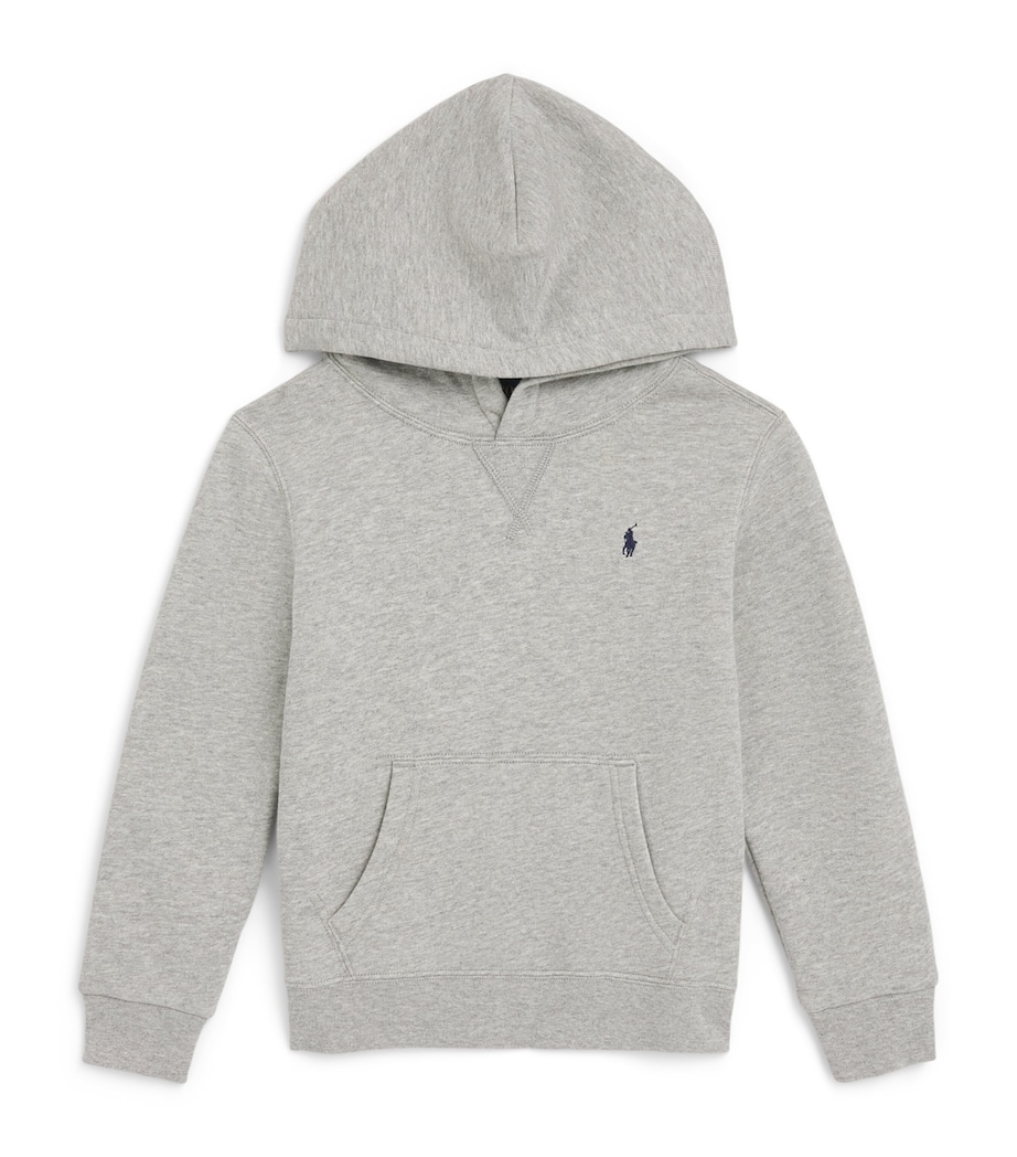 Ralph Lauren Kids Polo Pony Hoodie (4-7 Years) Andover Heather Image 1