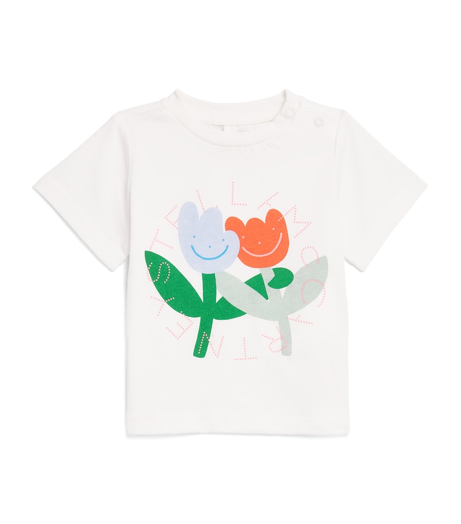 Stella McCartney Kids Flower Print T-Shirt (3-36 Months) Image 1