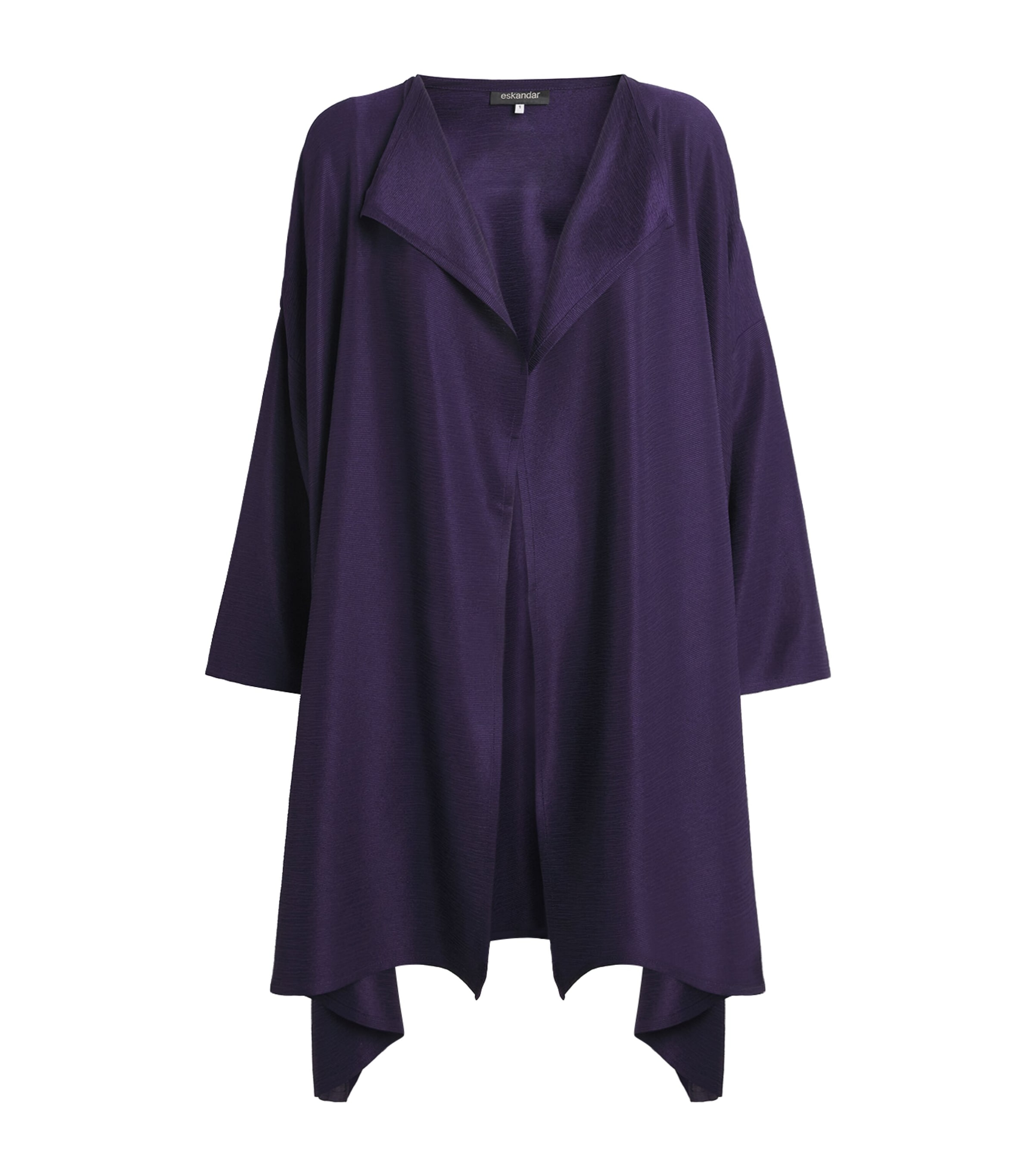 Eskandar Womens Silk Plissé Jacket Tincture Image 1