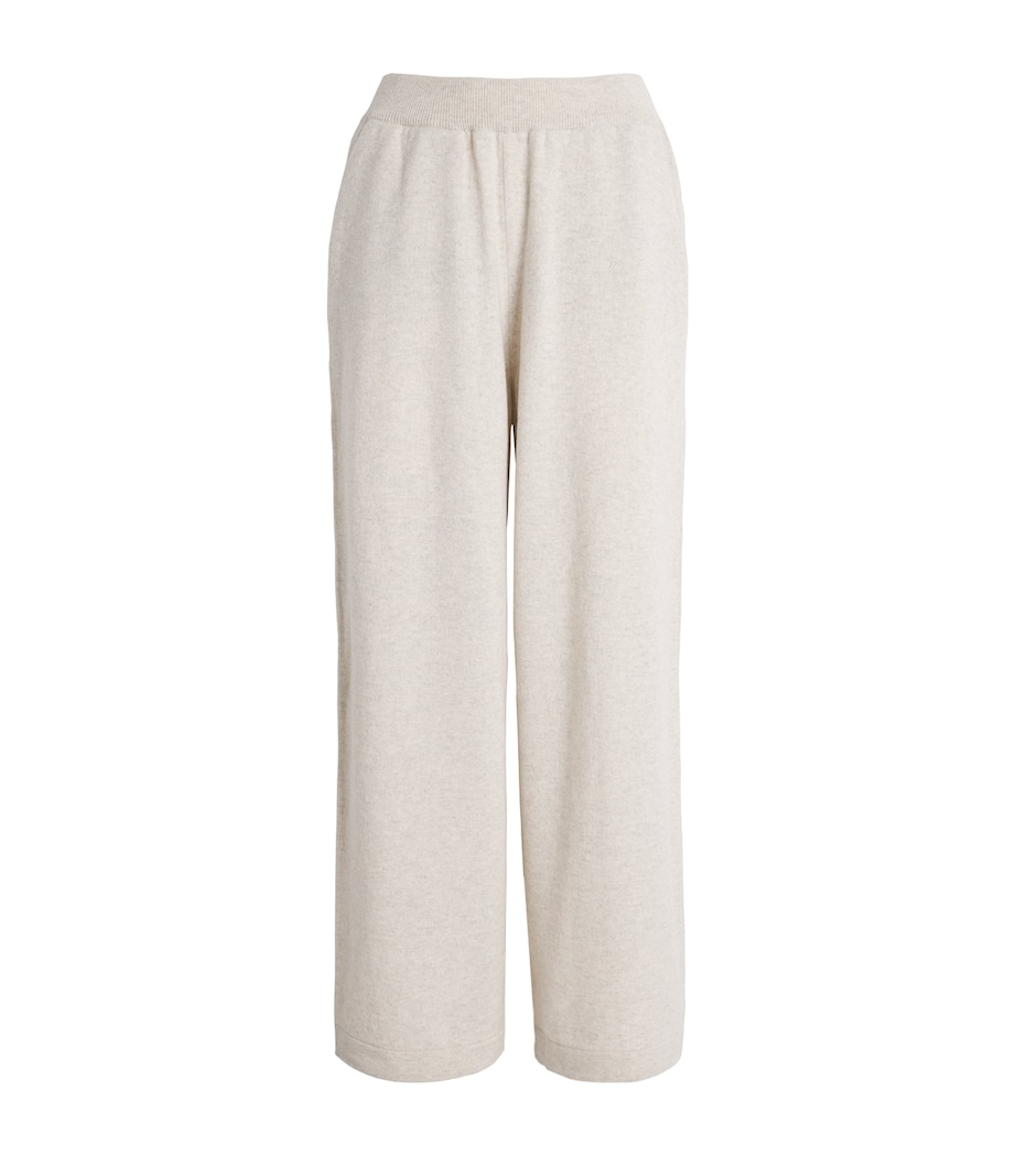 Johnstons Of Elgin Womens Cashmere-Blend Coll Trousers Lunan Sand Image 1