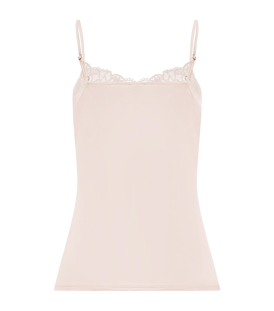 Hanro Womens Azelia Camisole Creamy Glass Image 3