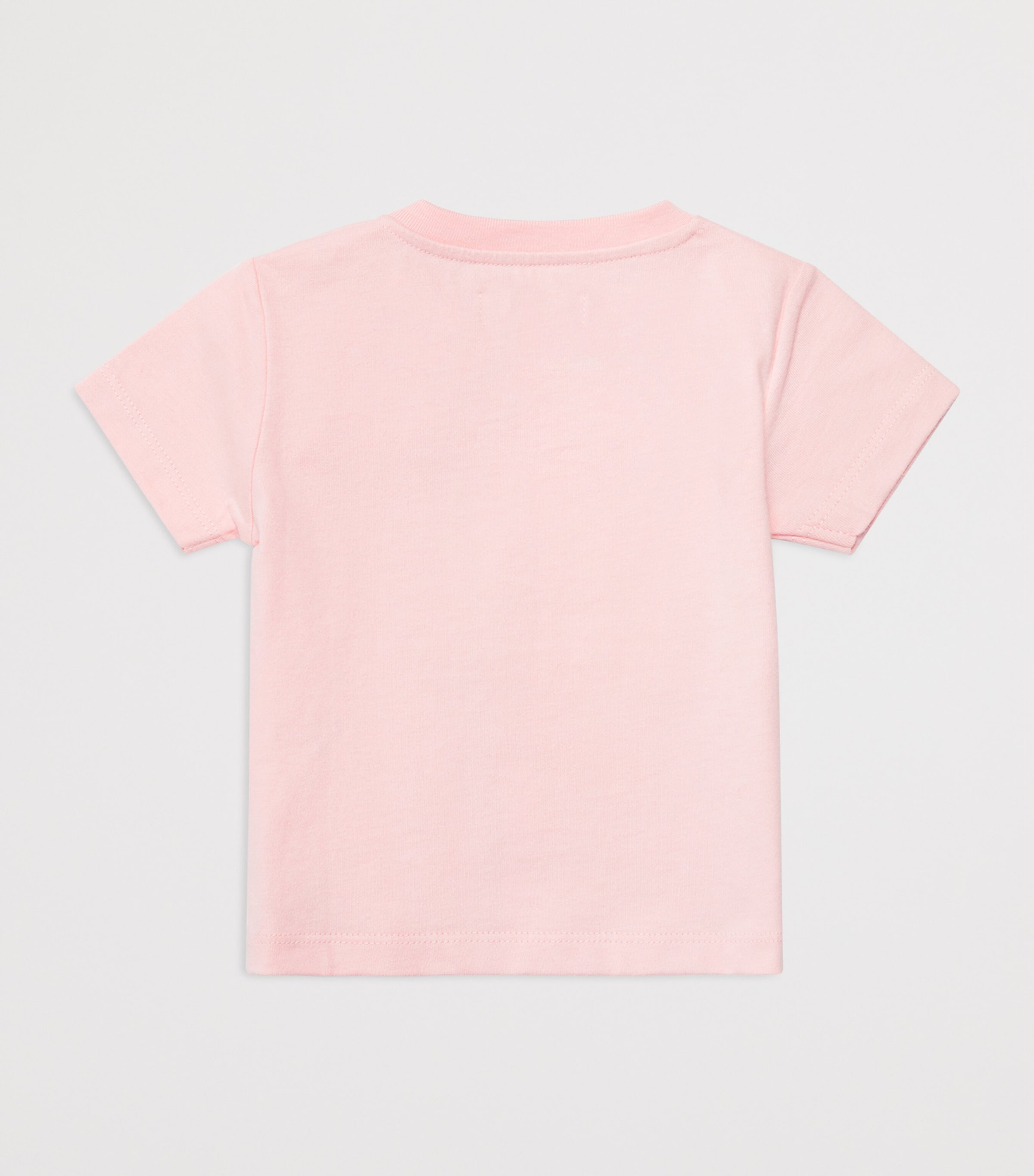 Harrods Cotton Logo T-Shirt (0-18 Months) Pink/ivory Image 2