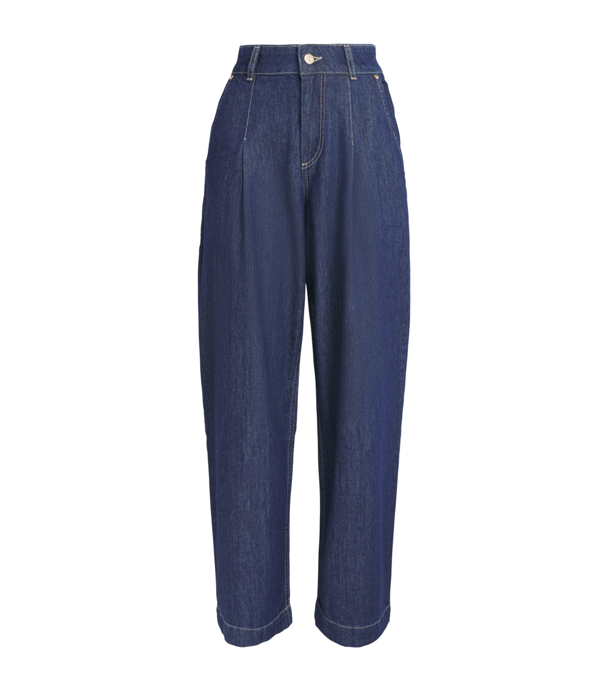 Claudie Pierlot Womens Barrel Jeans Blue Denim Image 1