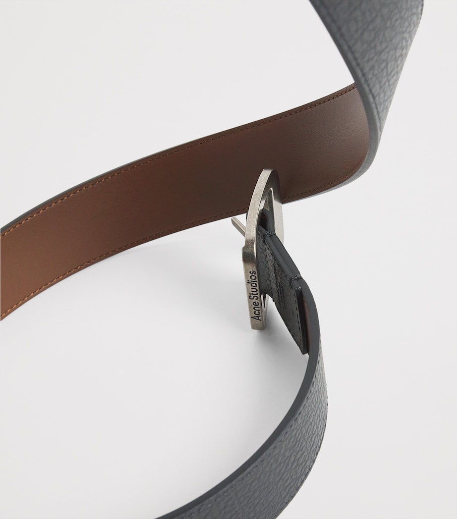 Acne Studios Leather Reversible Belt Black Image 4