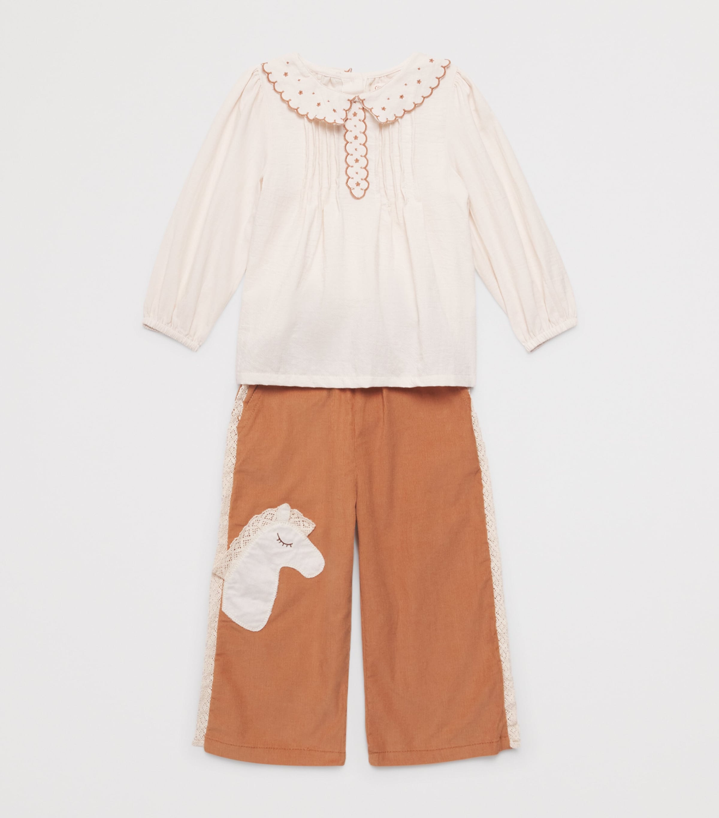 Cotton Mabel Blouse (6-36 Months) OFFWHITE Image 3